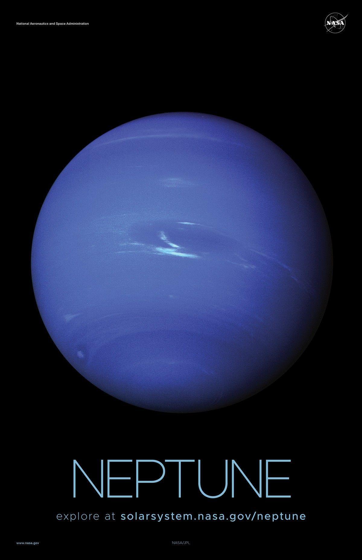 Blue Neptune Planet Vertical Informative Poster Vector Image | Porn Sex ...