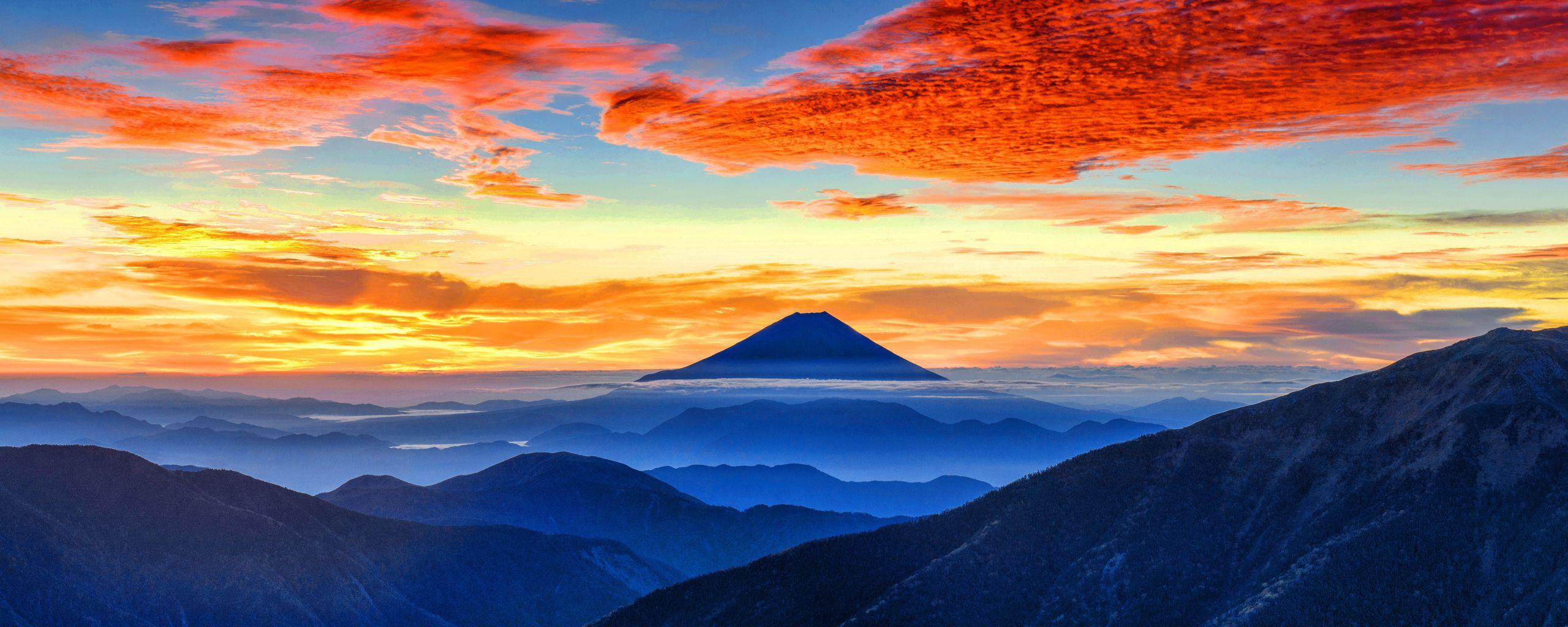 2560x1024 Mount Fuji 4K 2560x1024 Resolution Wallpaper, HD Nature 4K Wallpaper, Image, Photo and Background