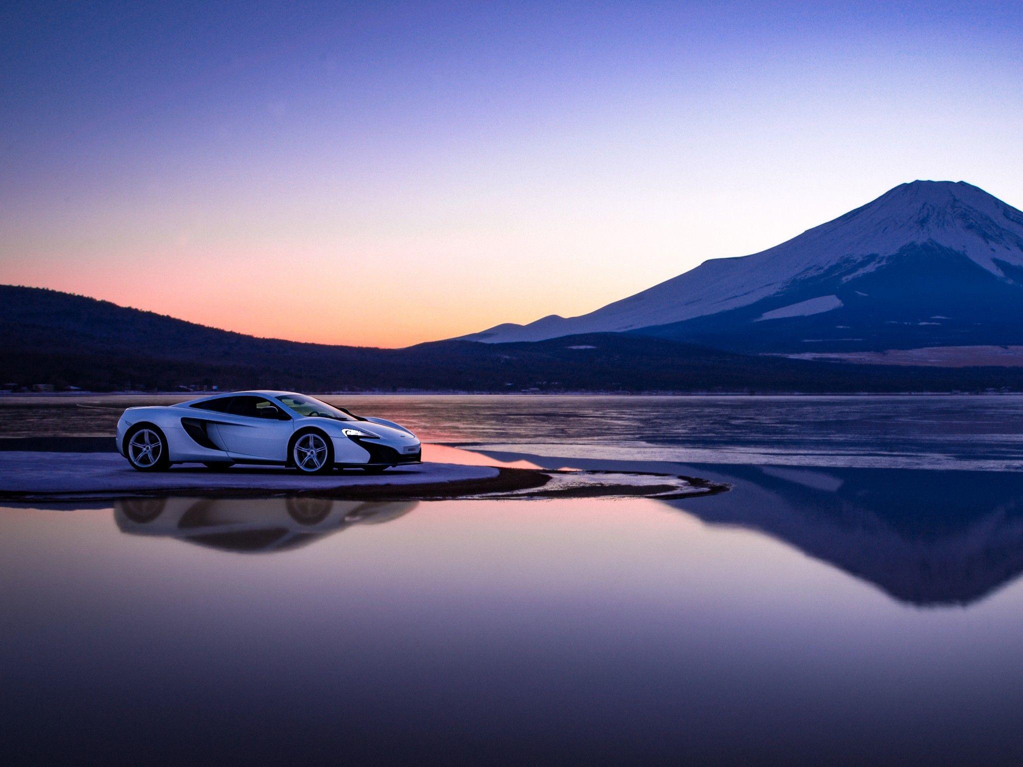 2048x1536 Wallpaper McLaren, Gran Turismo Sport, Mount Fuji, Landscape, 4K, Automotive / Cars,. Wallpaper for iPhone, Android, Mobile and Desktop