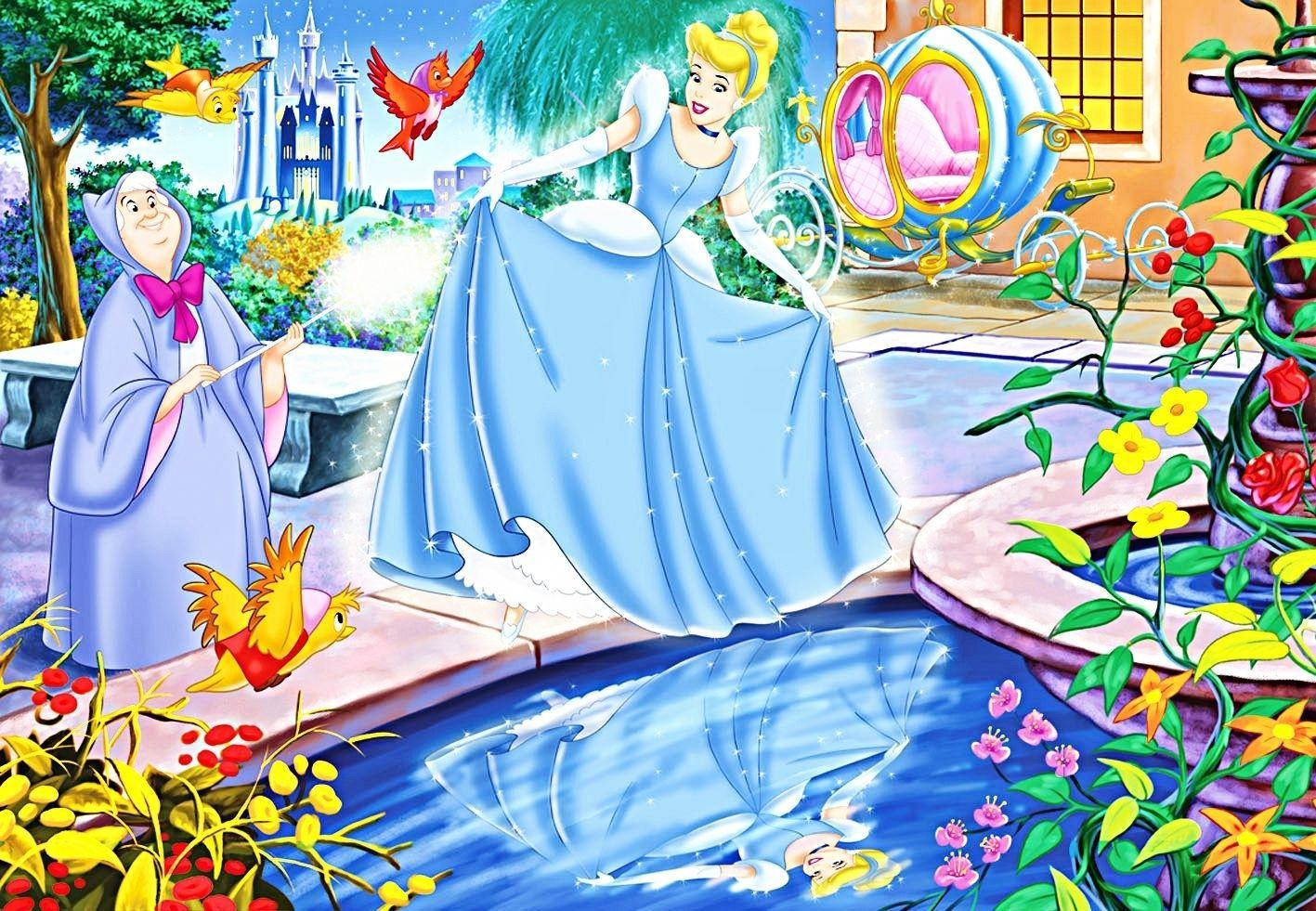 1417x981 Walt Disney Characters Photo: Walt Disney Wallpaper【2020】. イラスト, ディズニー, シンデレラ