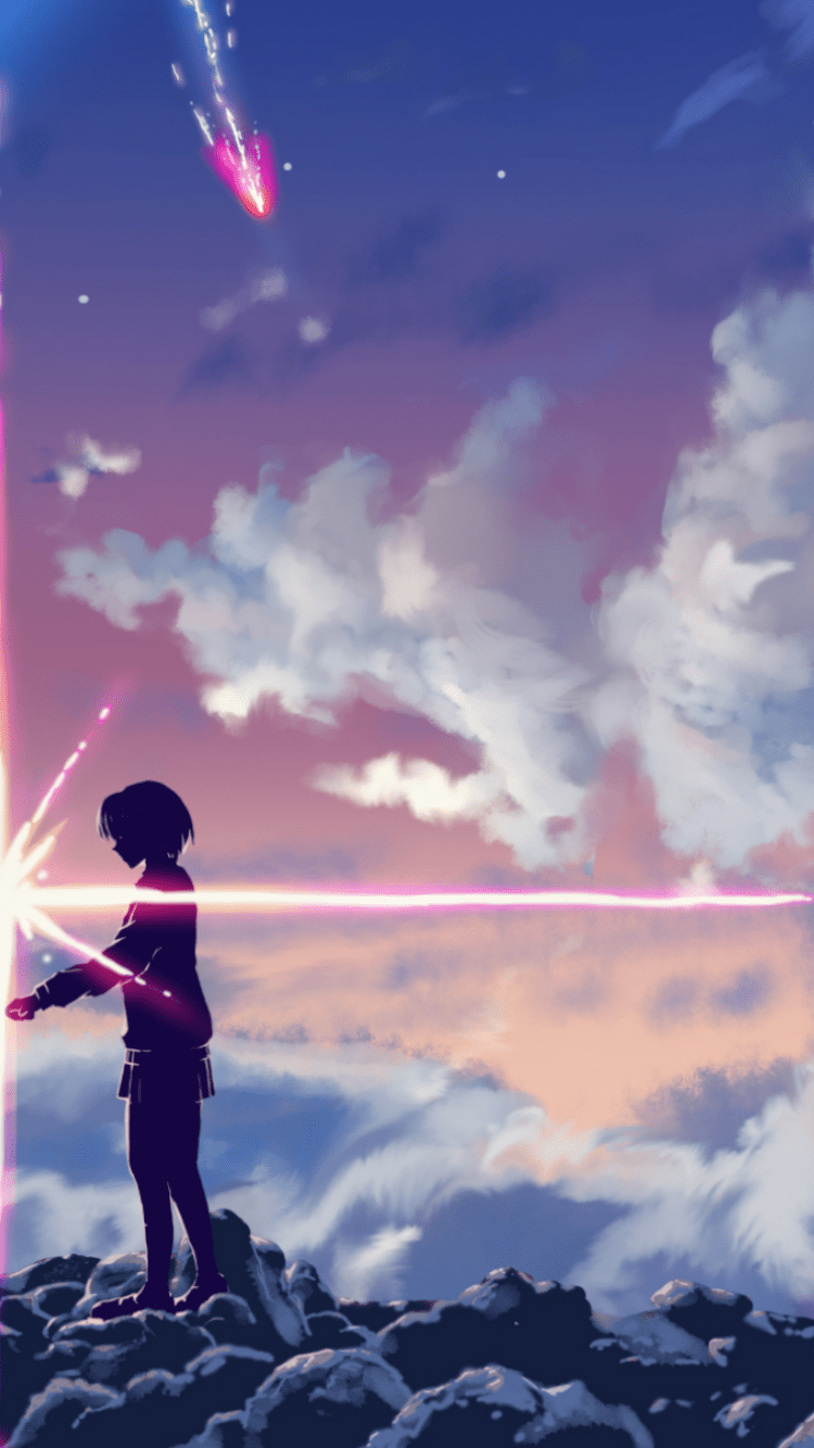 750x1334 Android Anime Couple Wallpaper HD