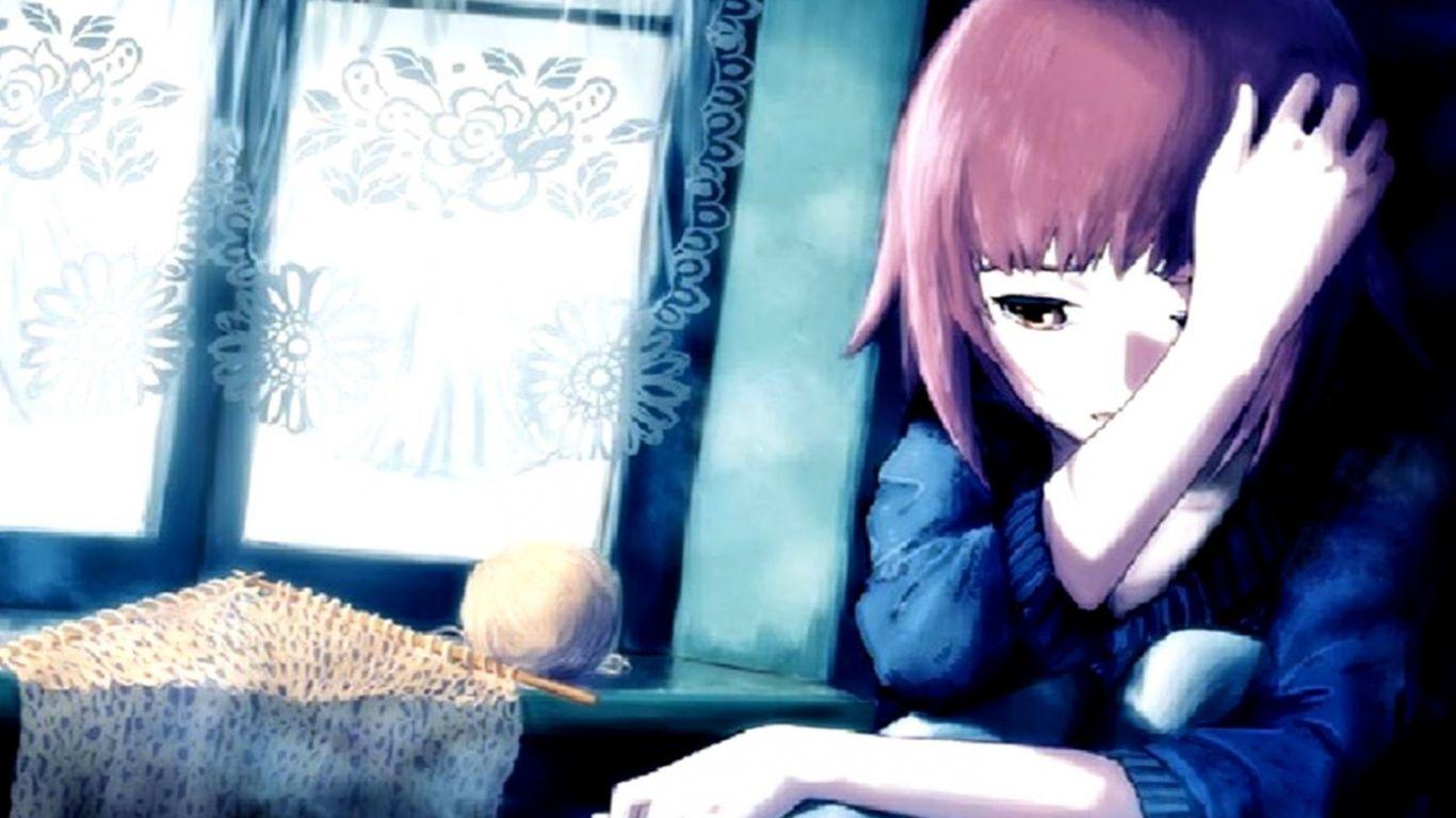 Hình nền liên kết 1366x768 Girls Sad Anime Wallpaper - Sad Alone Cartoon Girl - 1366x768 - Tải xuống Hình nền HD