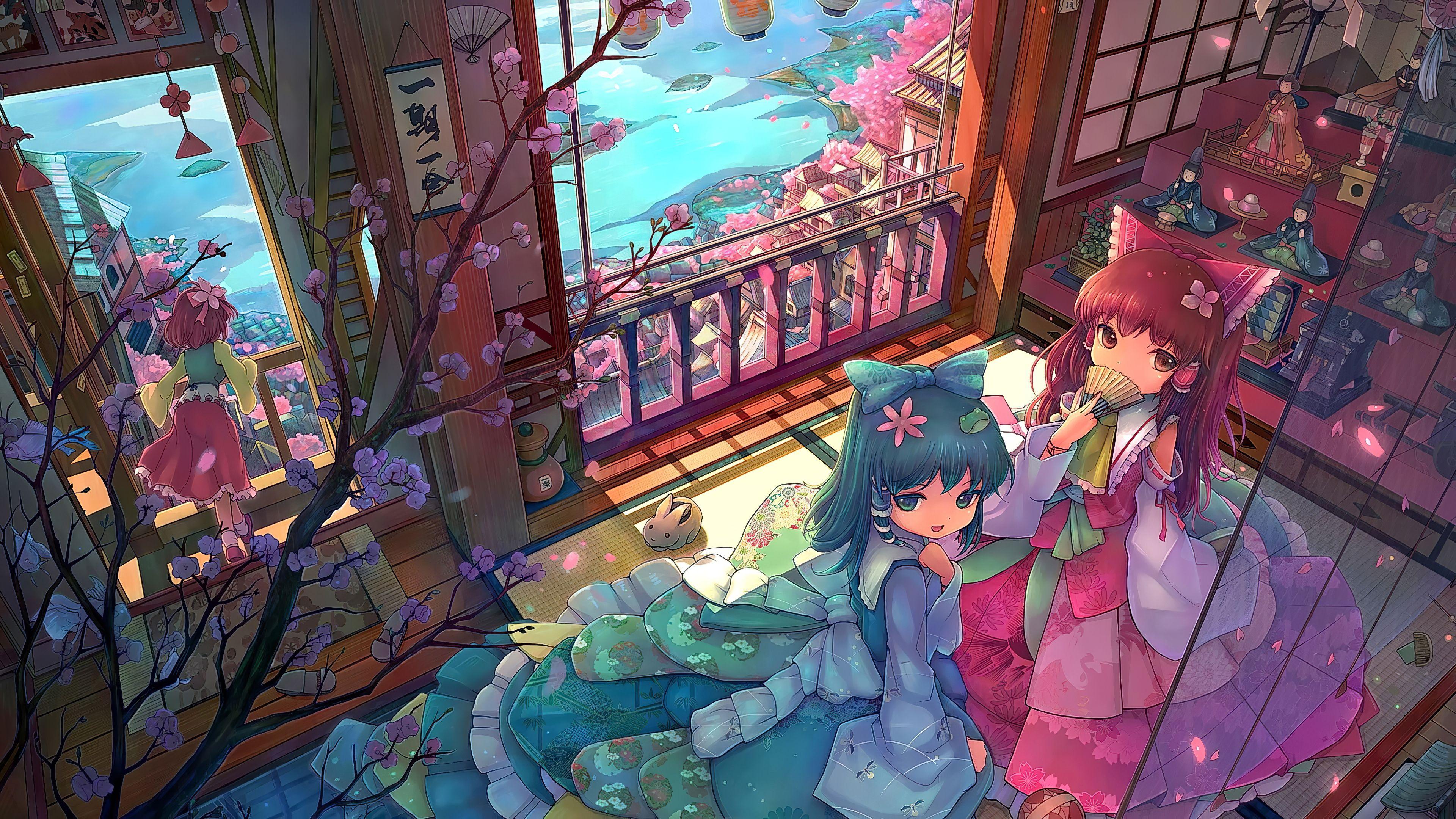 3840x2160 Anime Girl Japanese Clothes Asian 4k, HD Anime, 4k Wallpaper, Image, Background, Photo and Picture