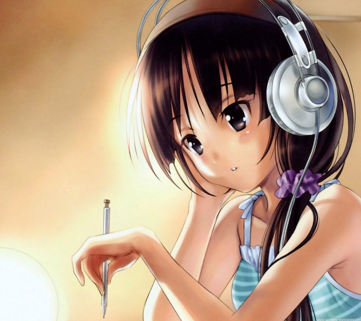 1440x1280 Cartoon Girl Wallpaper