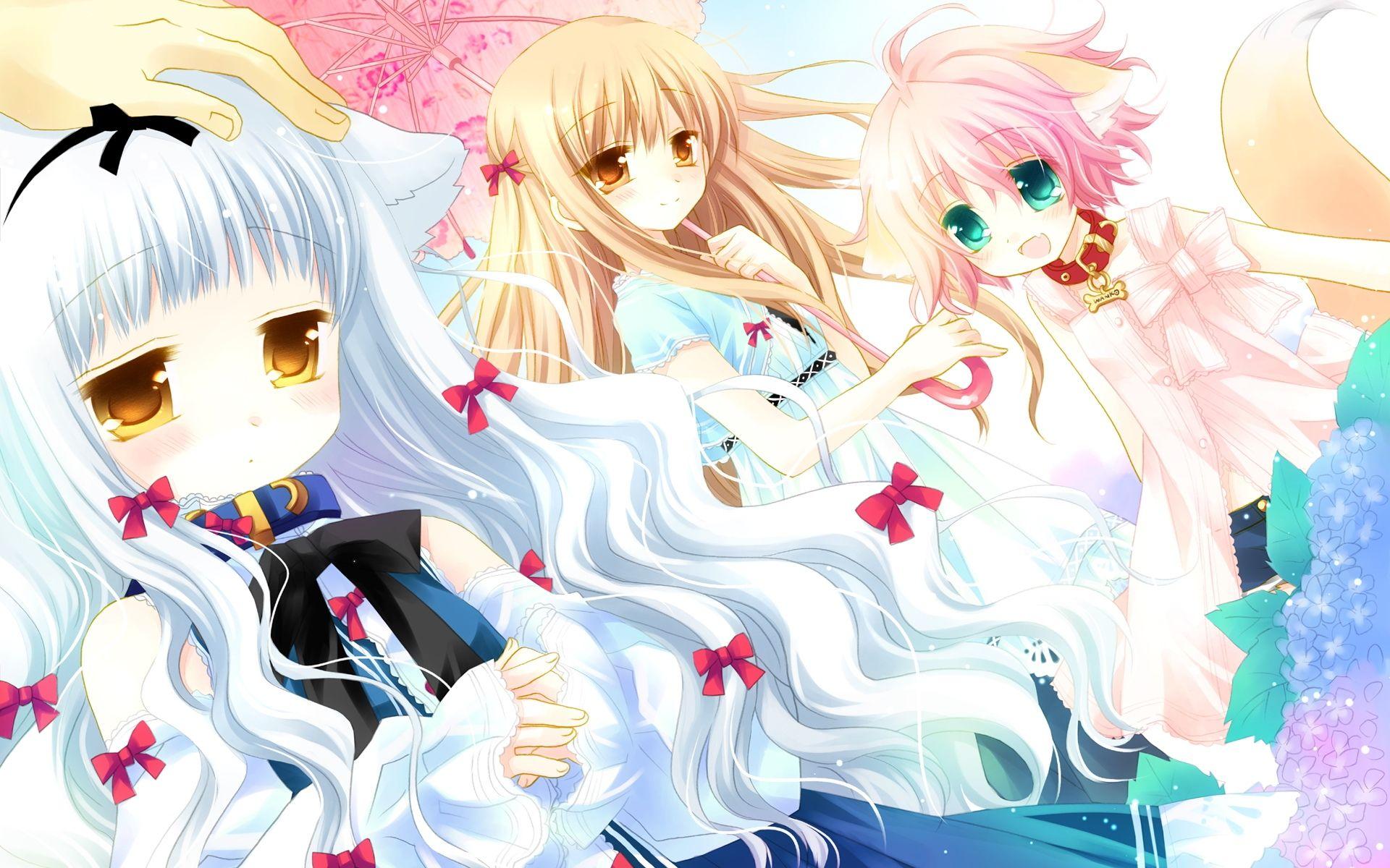 1920x1200 Cartoon, picture, wallpaper, definition, scenery, high, girls, japanese, cute
