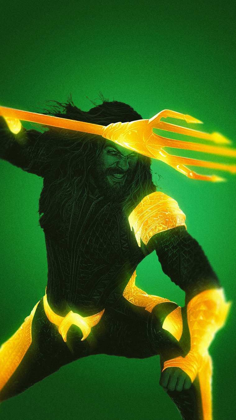 759x1350 Aquaman Trident Wallpaper. Aquaman artwork, Aquaman, Justice league