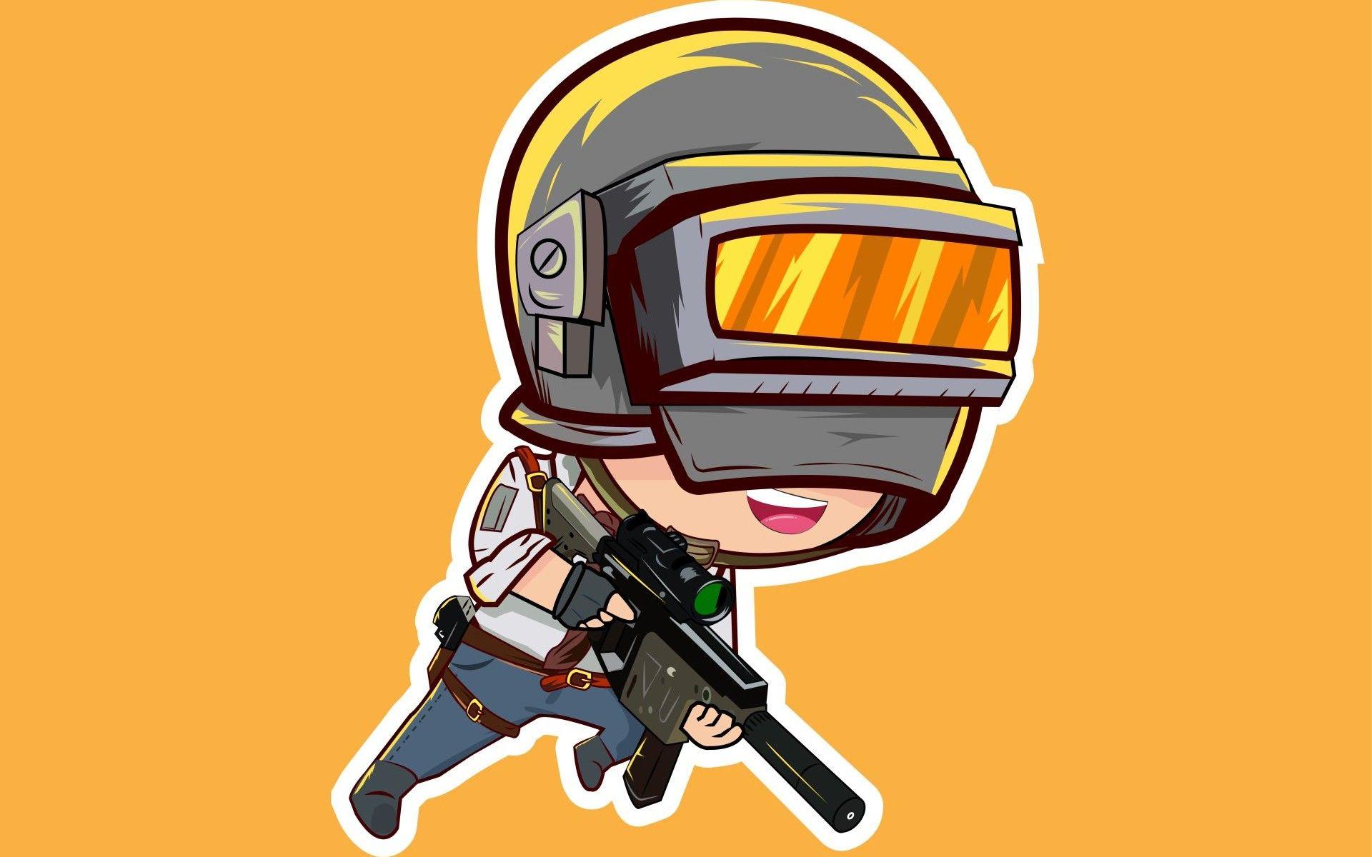 1920x1200 PUBG Chibi Girl Vector Wallpaper 47309