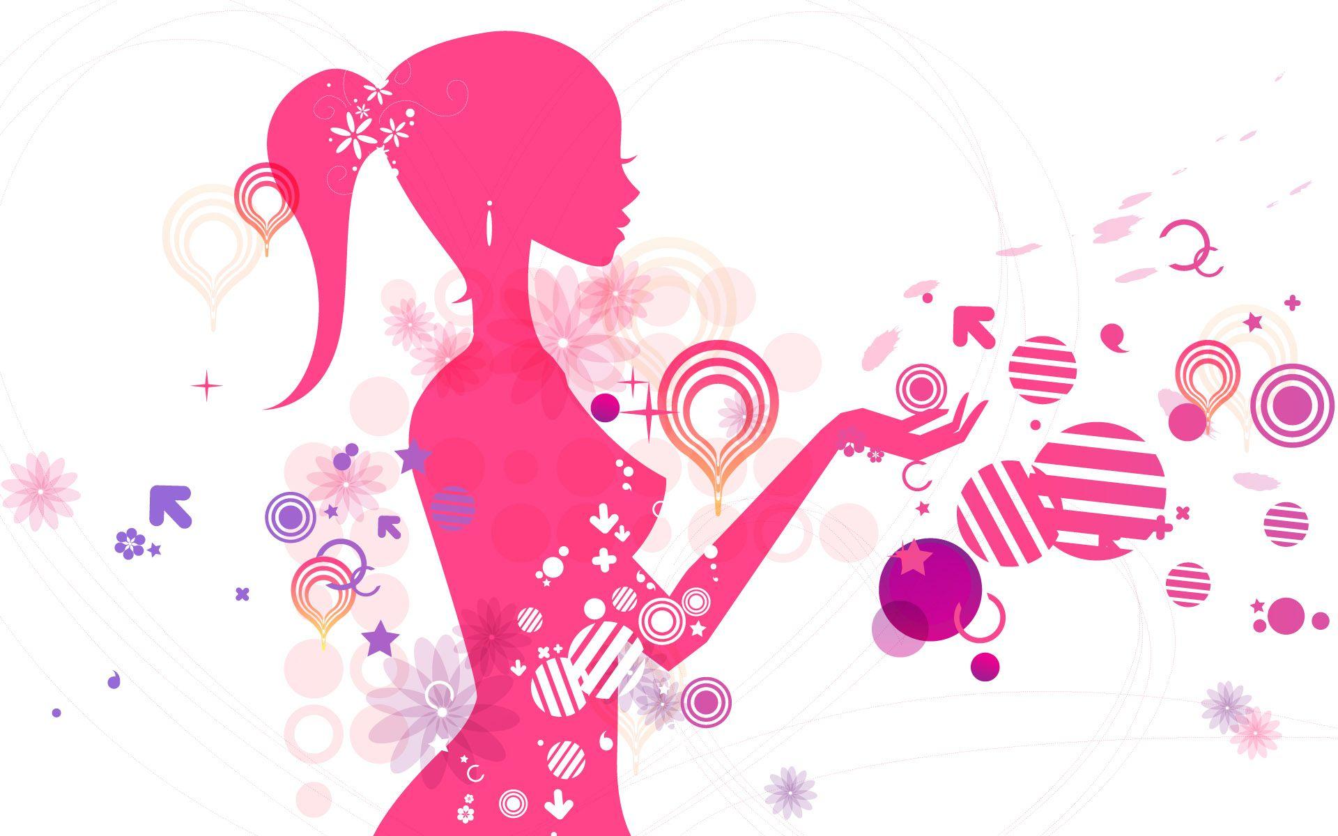 1920x1200 Fashion Girl Vector Wallpaper WallDevil. Vector, Silueta humana, Fondos de pantalla