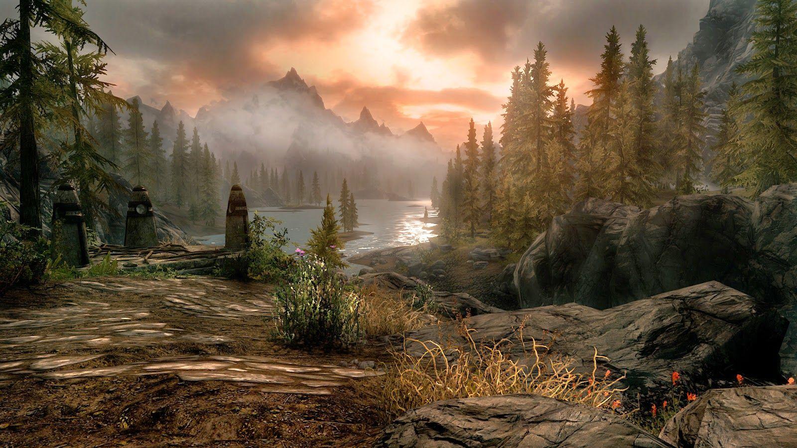 Skyrim HD Mountain Wallpapers - Top Free Skyrim HD Mountain Backgrounds ...