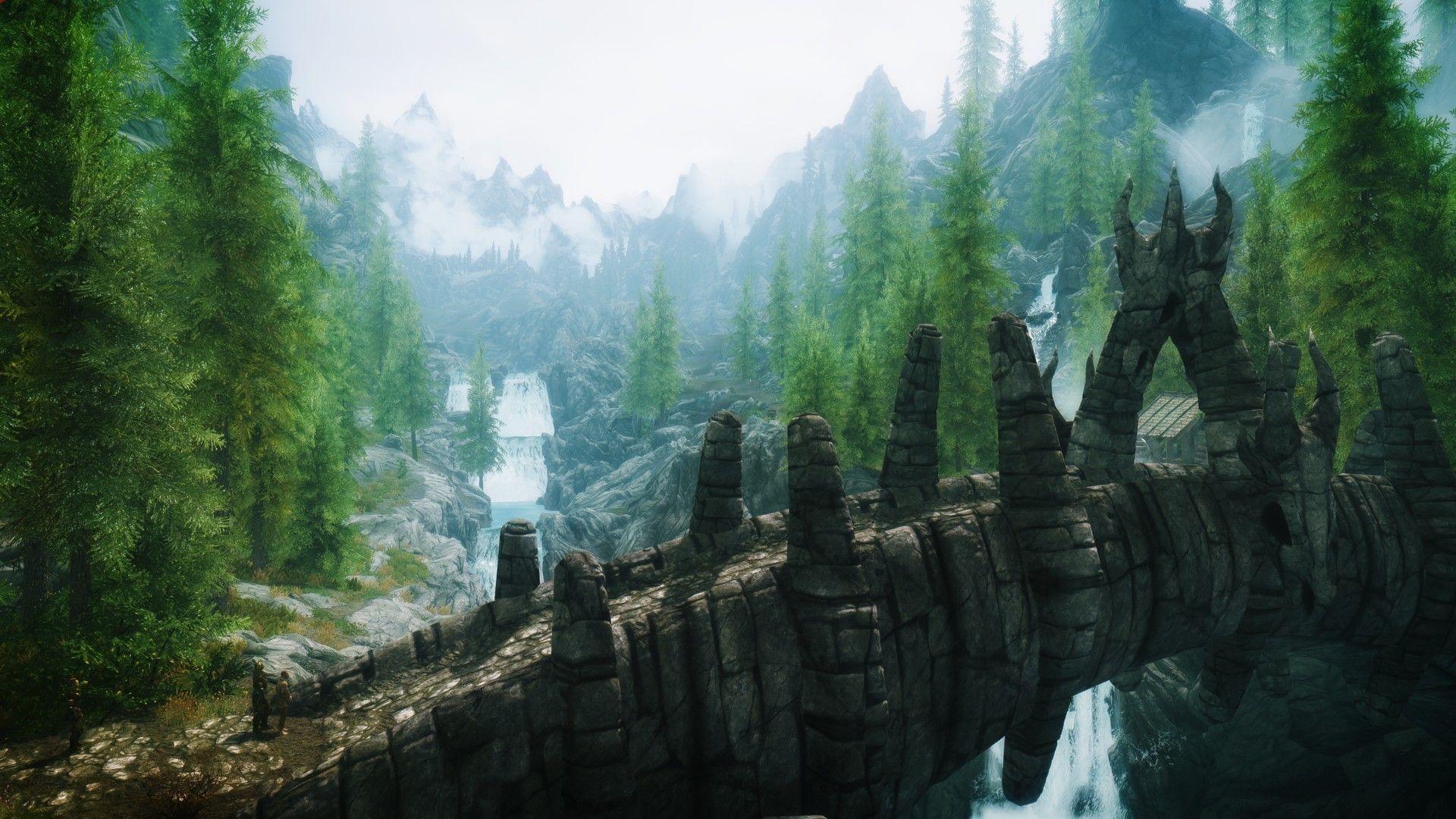 Skyrim HD Mountain Wallpapers - Top Free Skyrim HD Mountain Backgrounds ...