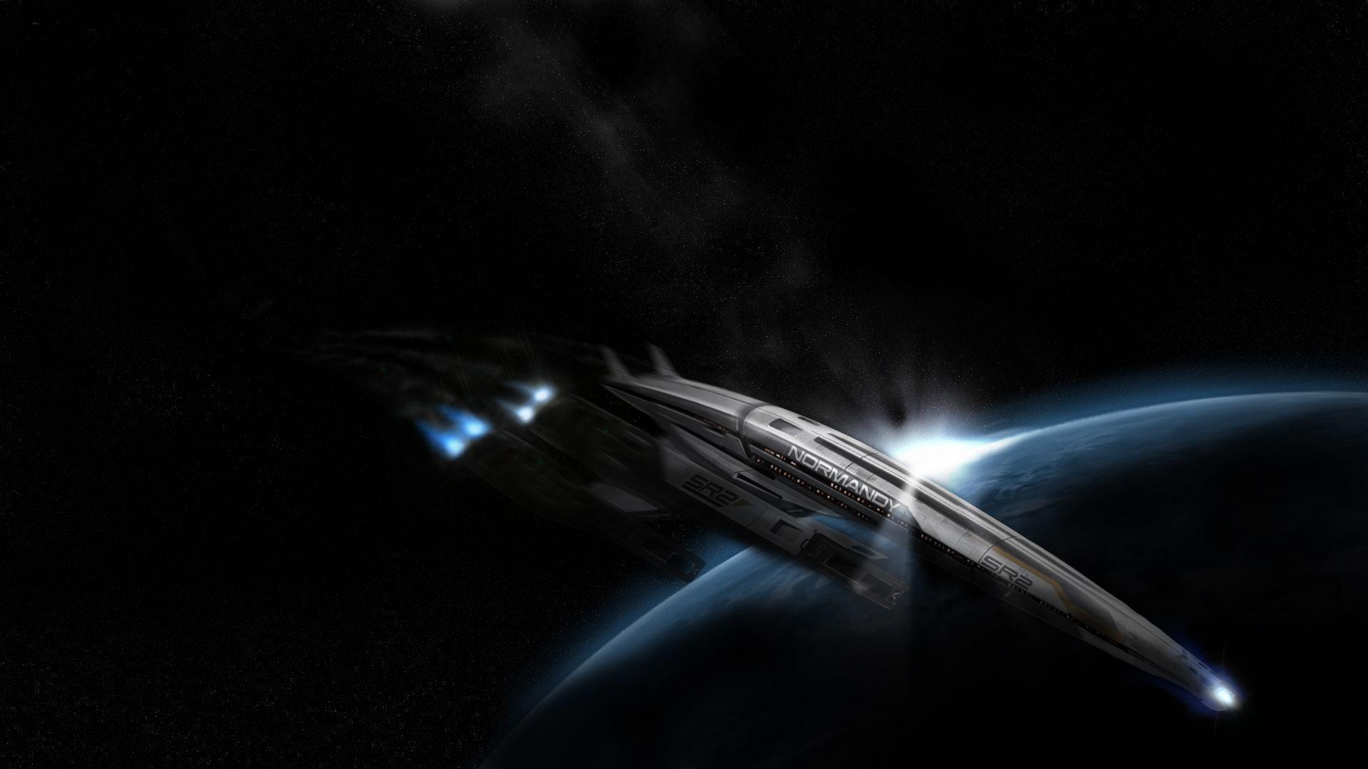 1920x1080 Download Wallpaper 1920x1080 mass effect normandy, earth, space, energy Full HD 1080p HD Background