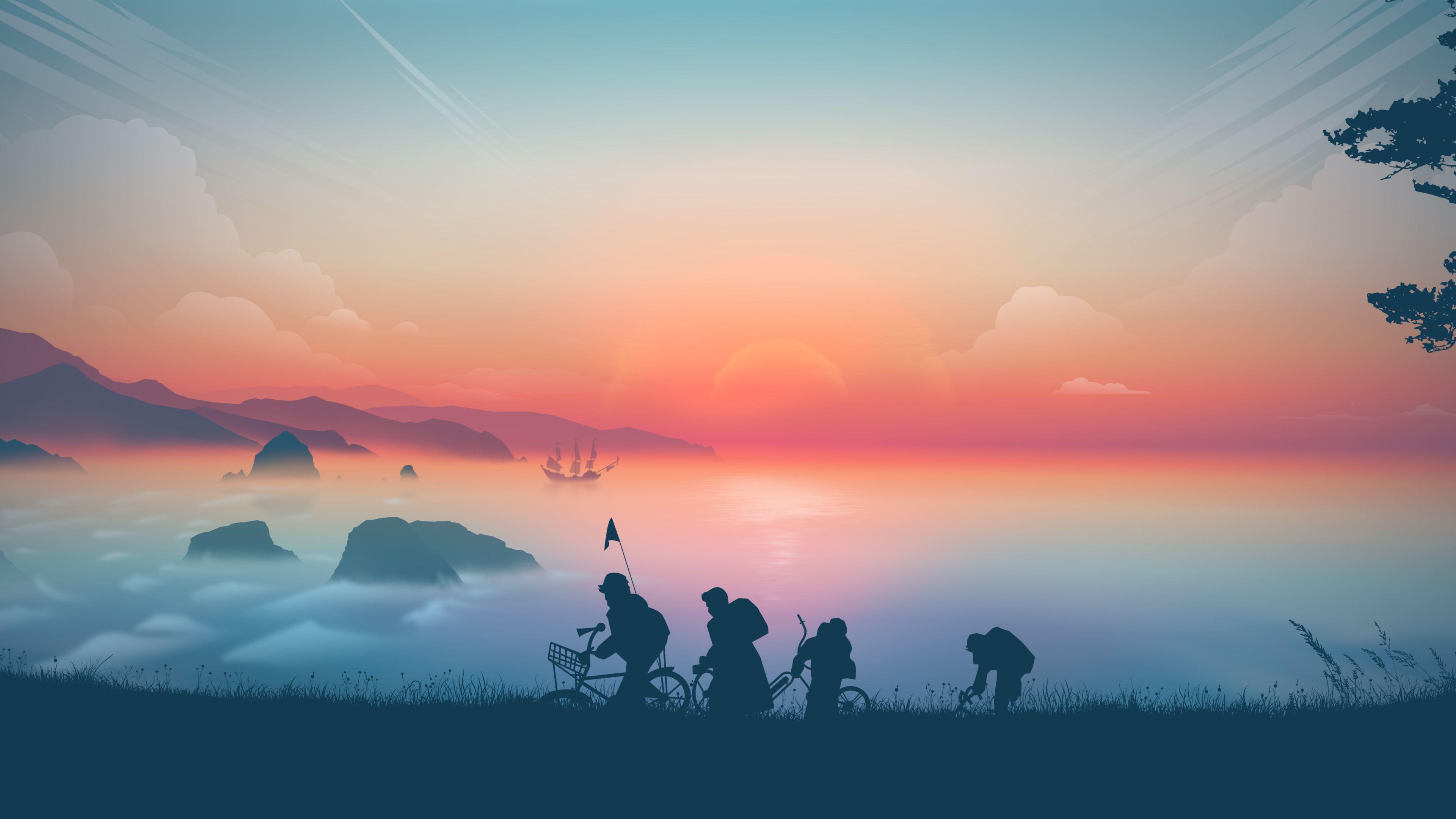 3840x2160 Wallpaper 4k Long Journey 4k Wallpaper, Artist Wallpaper, Artwork Wallpaper, Digital Art Wallpaper, Dribbble Wallpaper, Hd Wallpaper, Minimalism Wallpaper, Minimalist Wallpaper