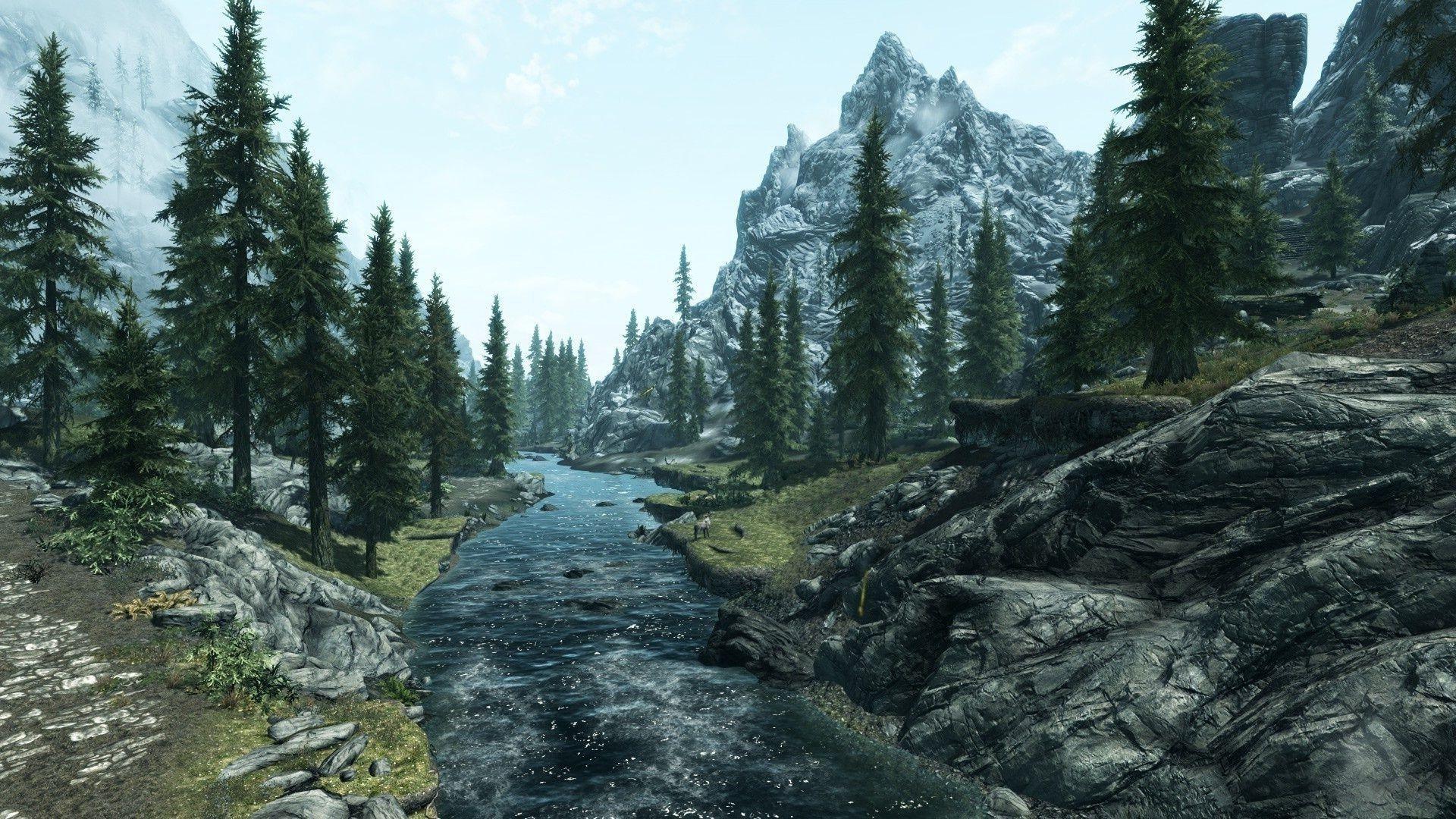 Skyrim HD Mountain Wallpapers - Top Free Skyrim HD Mountain Backgrounds ...