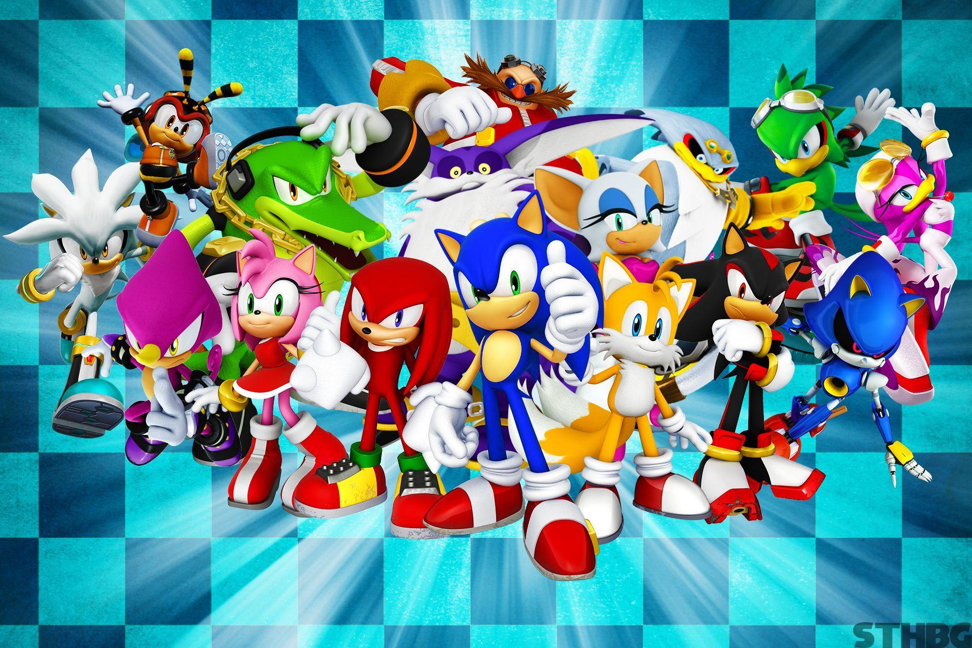 Sonic And Friends Christmas Sonic Characters HD wallpaper  Pxfuel