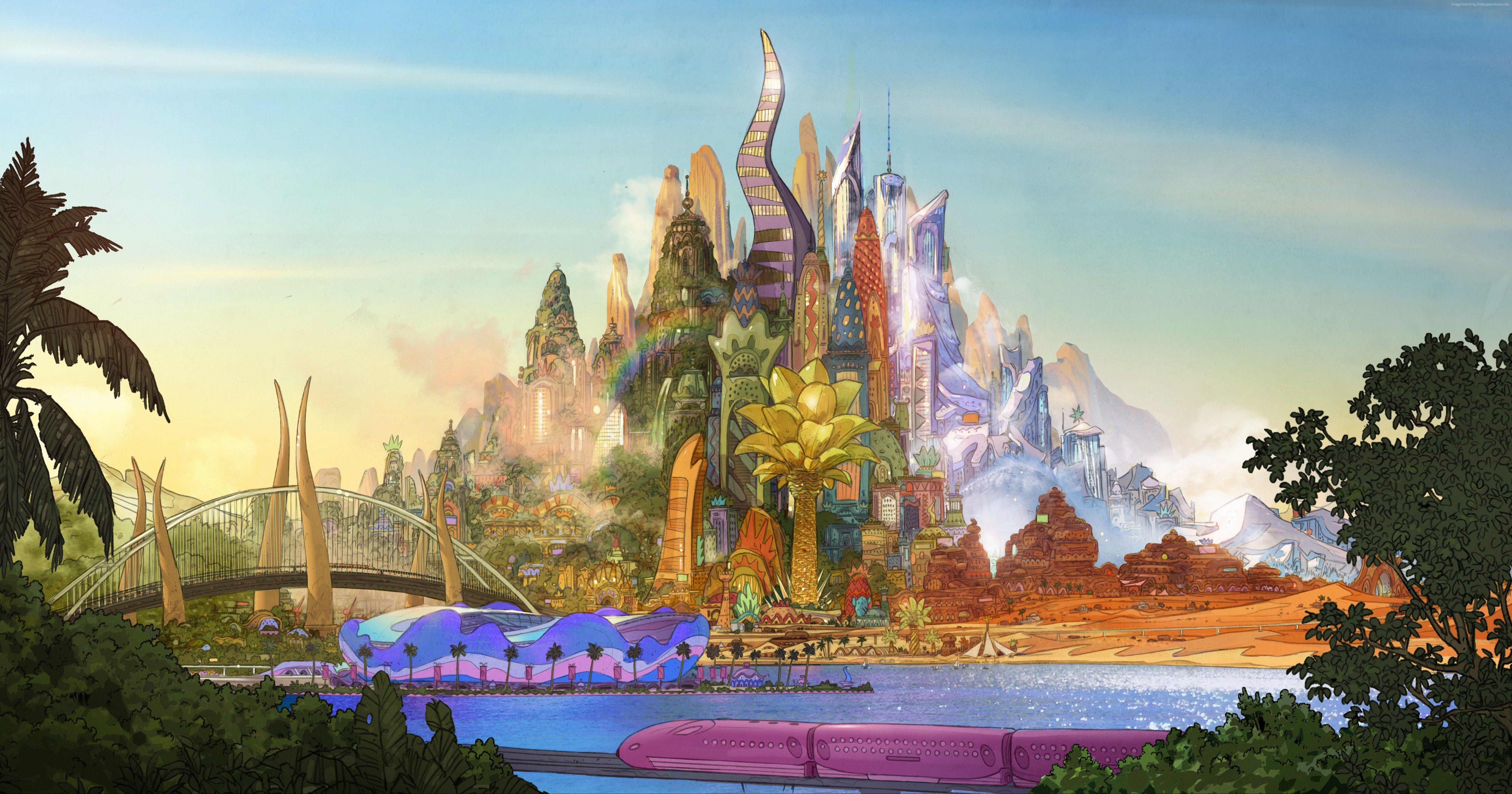 6000x3150 Zootopia Wallpaper