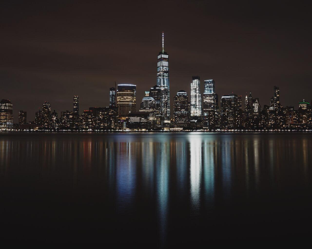 1280x1024 New York City Night 1280x1024 Resolution HD 4k Wallpaper, Image, Background, Photo and Picture