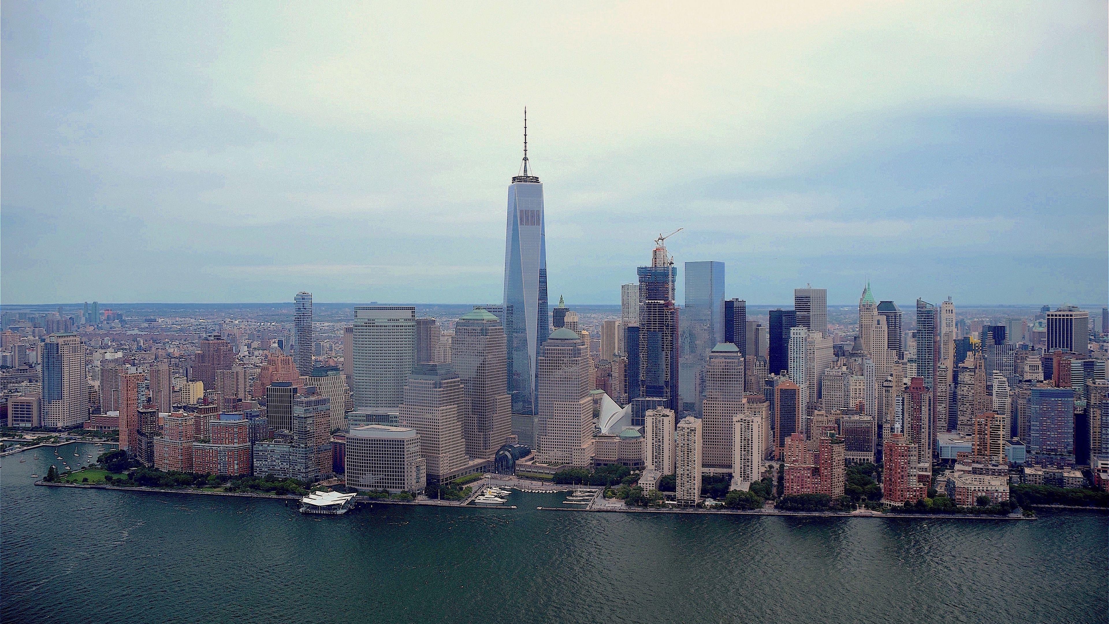 3840x2160 Wallpaper 4k new york, manhattan, skyline, skyscrapers 4k Manhattan, new york, Skyline