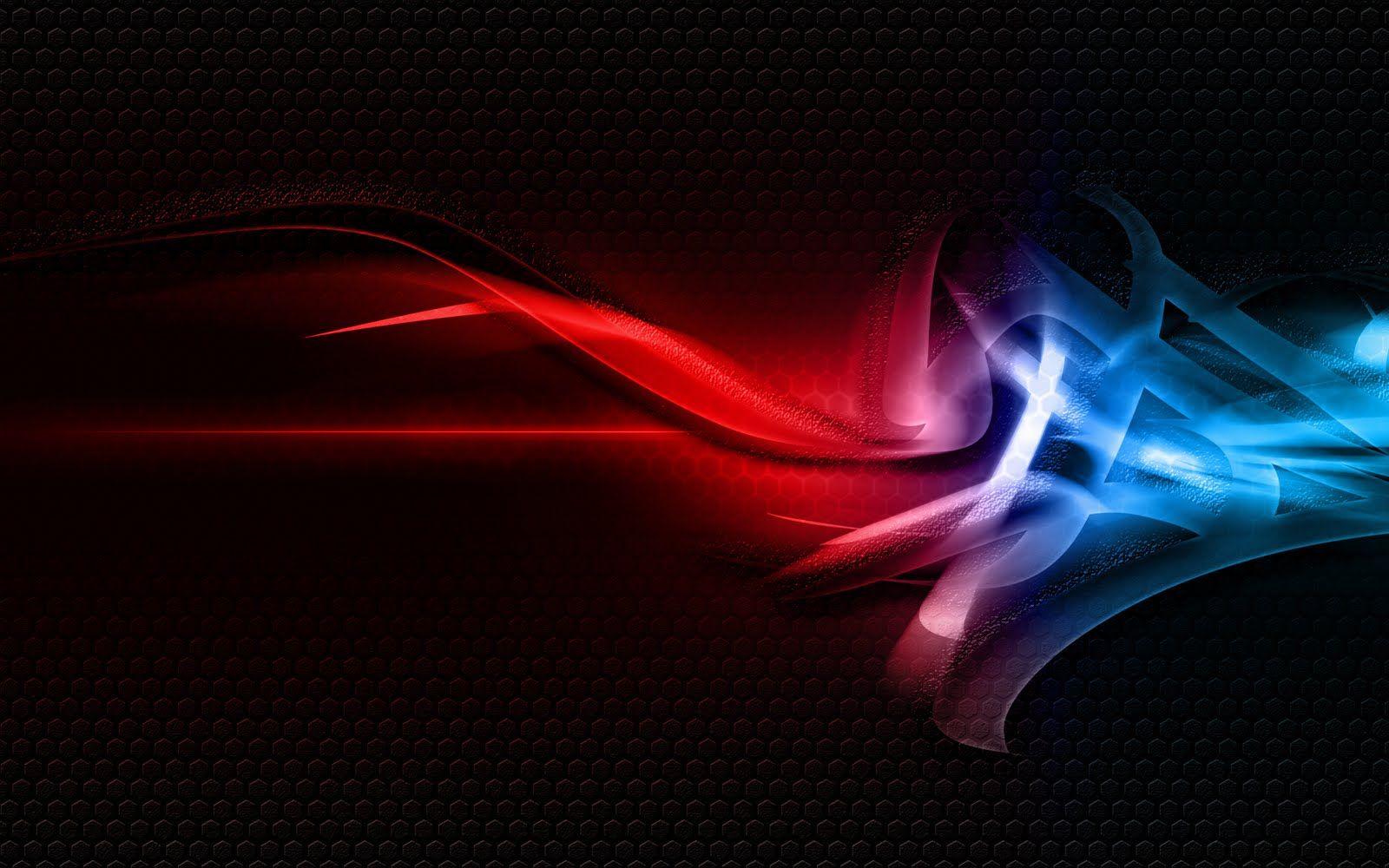 1600x1000 Unique Wallpaper: Red Blue Color Abstract Art HD Wallpaper