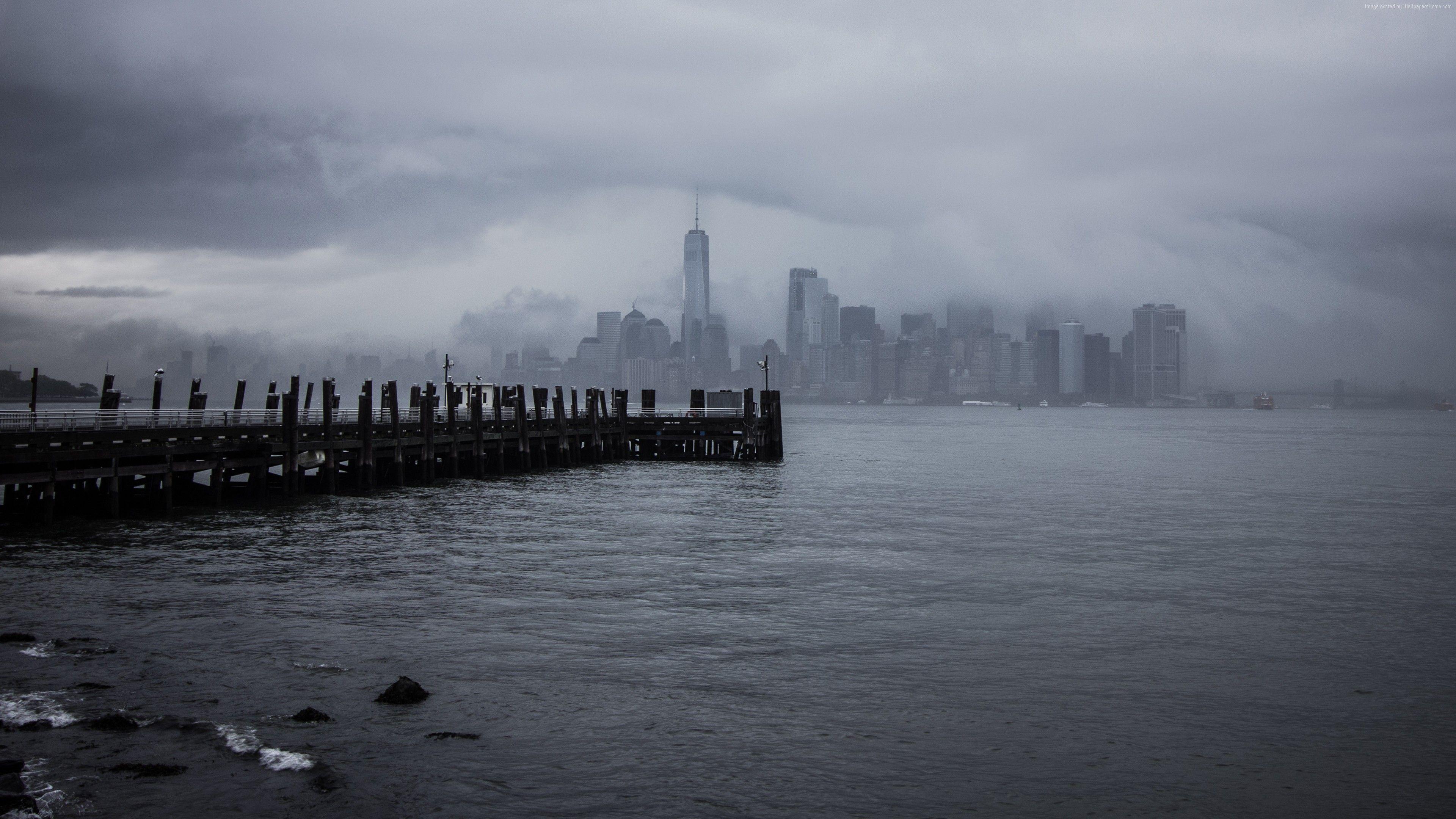 3840x2160 Wallpaper New York City, USA, pier, 4K, Architecture Wallpaper Download Resolution 4K Wallpaper