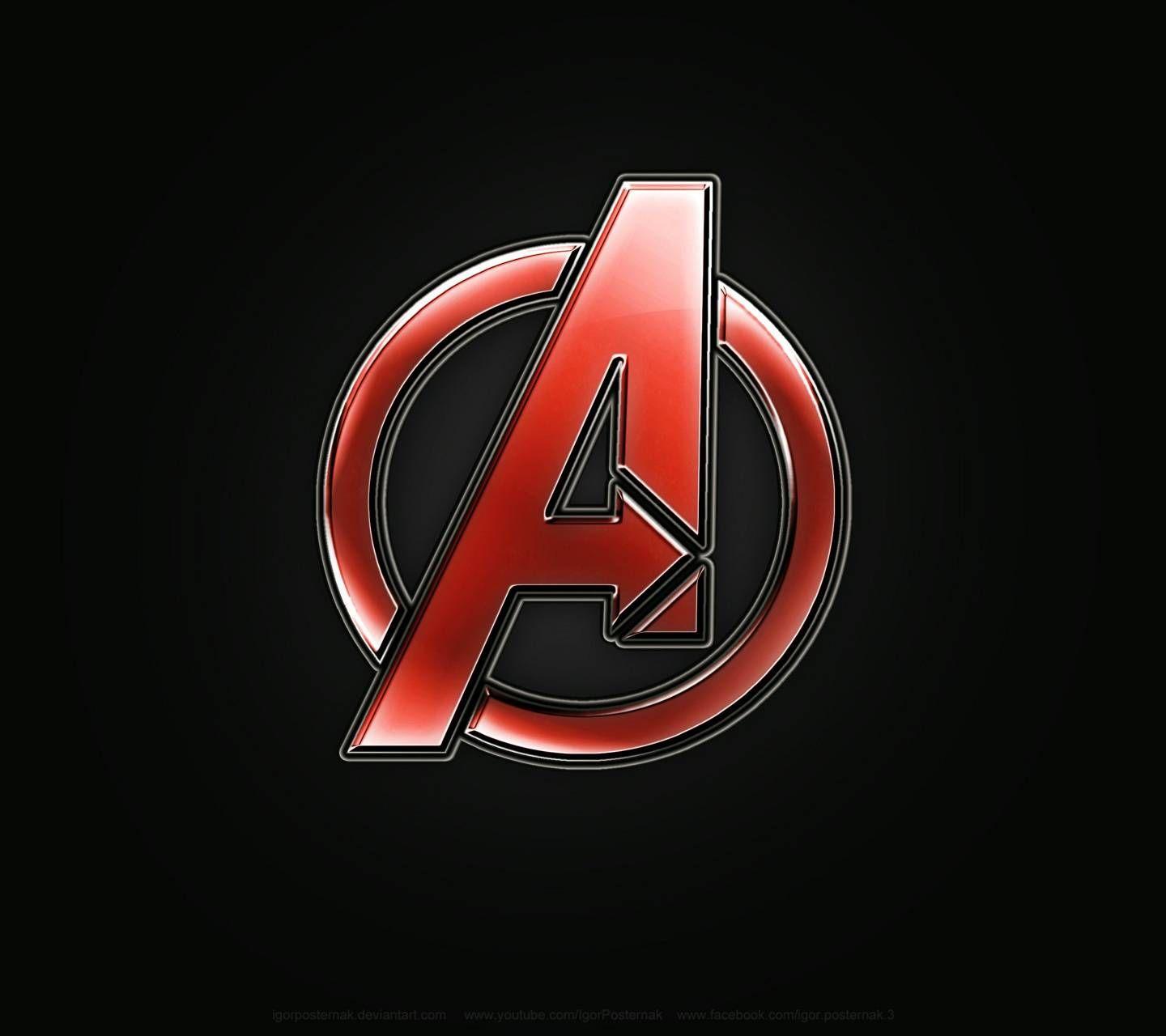 1440x1280 Avengers Logo wallpaper