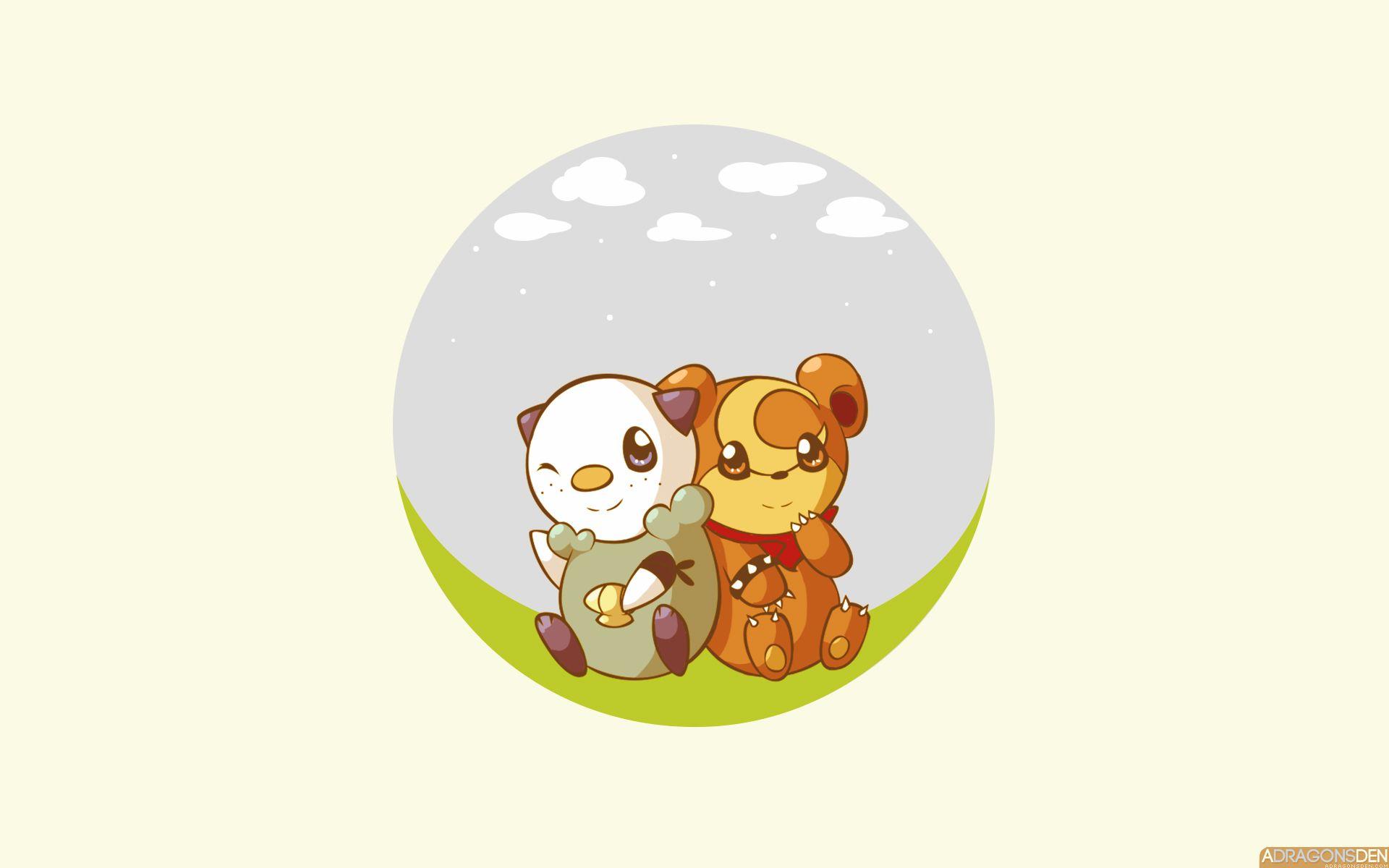 1920x1200 Commission and Teddiursa Wallpaper