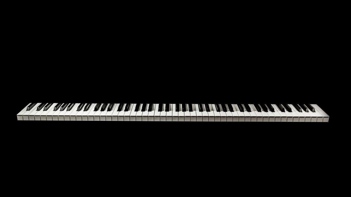 1366x768 Download 1366x768 Piano Keyboard, Music, Simple Wallpaper for Laptop, Notebook