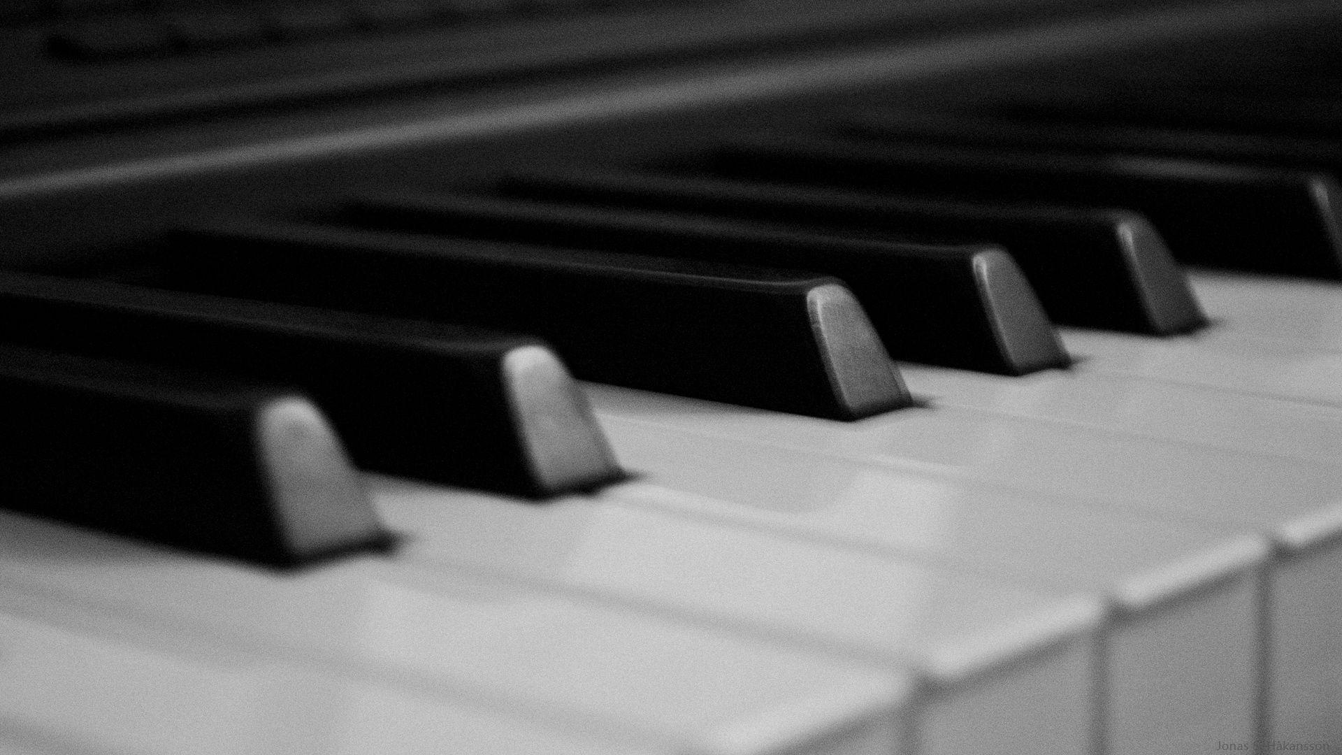 1920x1080 Download Wallpaper 1920x1080 keys, piano, buttons, black, white Full HD 1080p HD Background