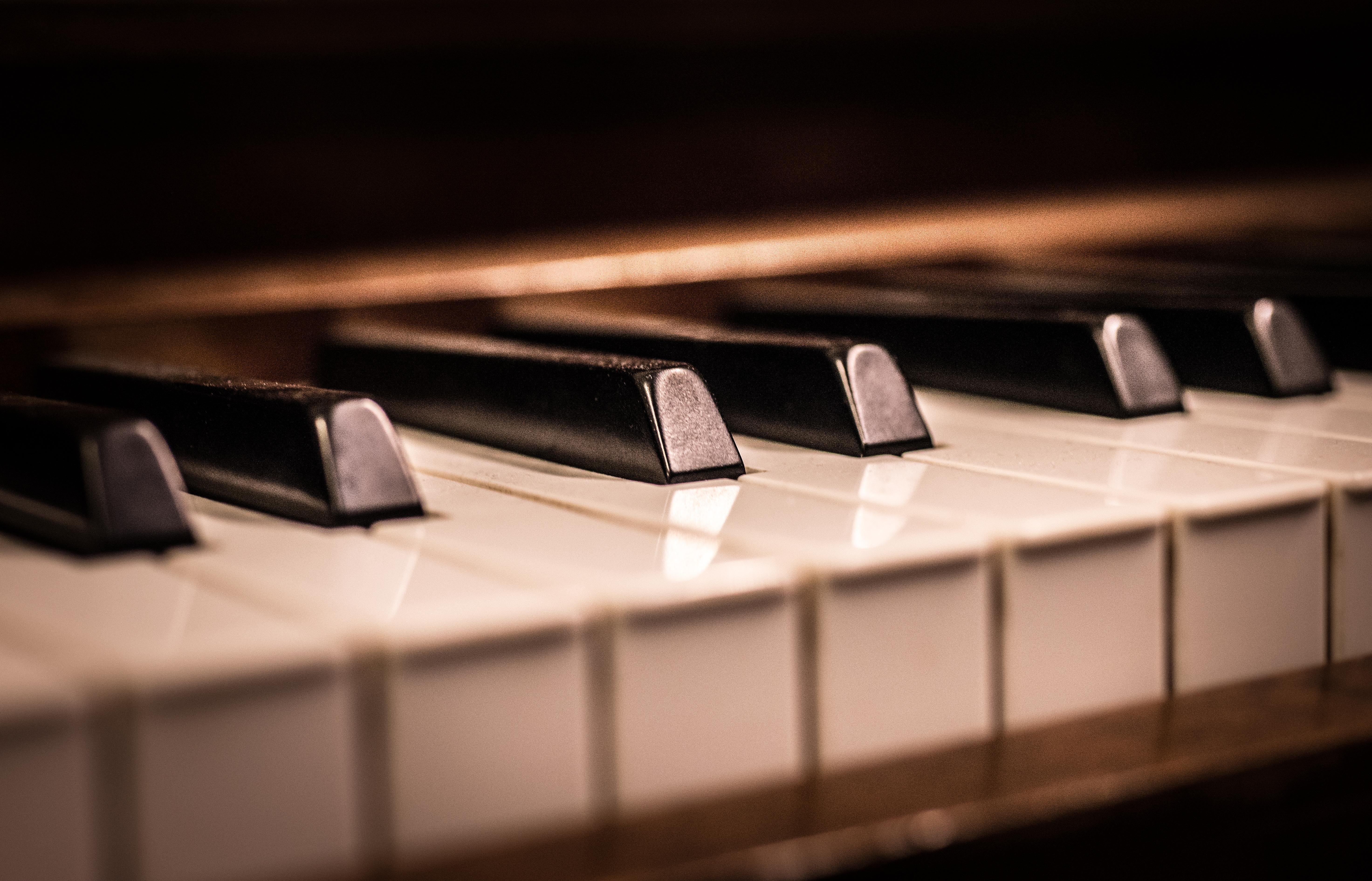 5888x3784 wallpaper piano, keys, macro HD : Widescreen : High Definition
