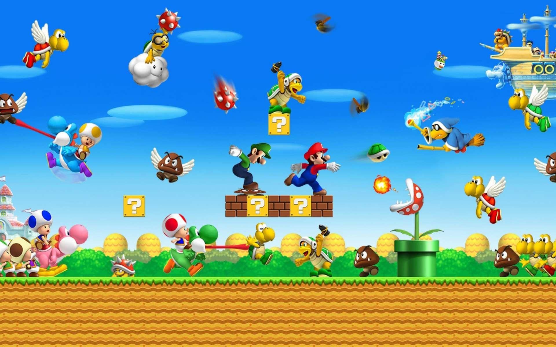 1920x1200 Wallpaper Of Mario