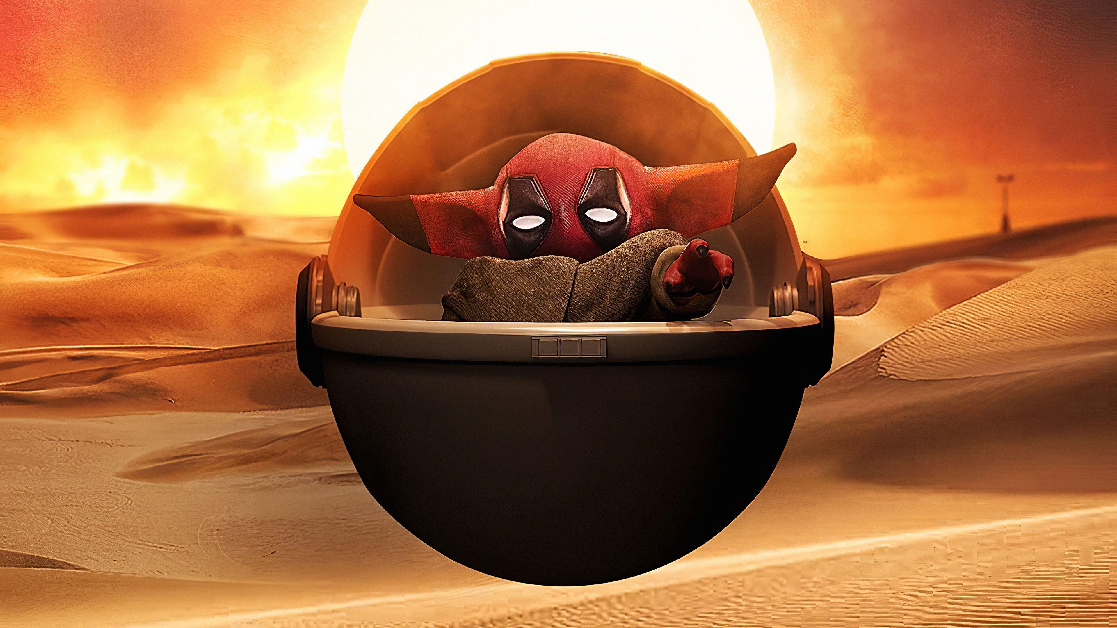 3840x2160 Deadpool Baby Yoda, HD Tv Shows, 4k Wallpaper, Image, Background, Photo and Picture