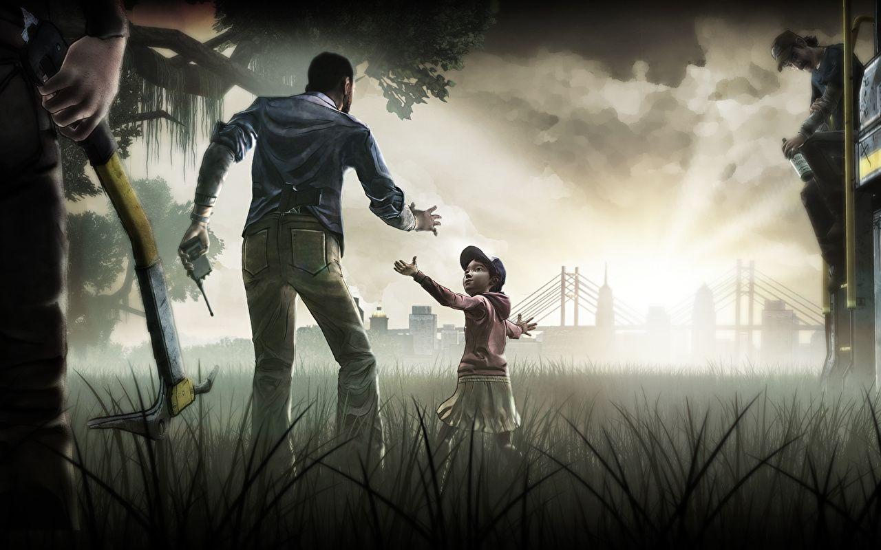 1280x800 Desktop Wallpaper Little girls Walking dead the game Children vdeo