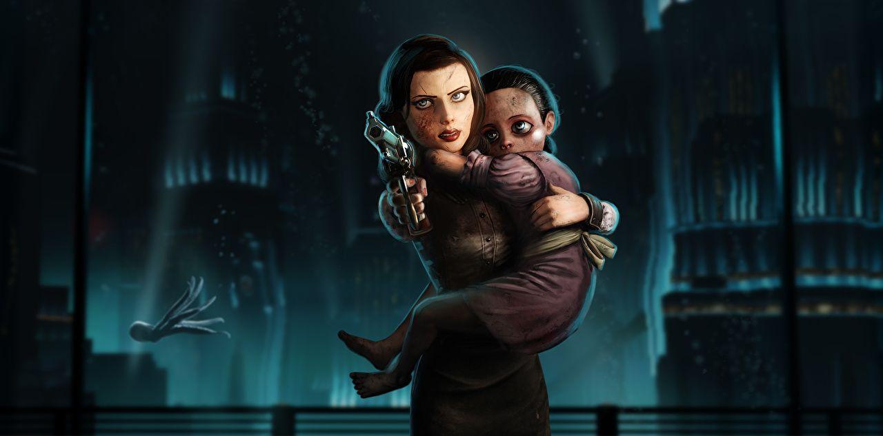 1280x633 Photo BioShock Infinite Little girls Pistols Burial at Sea, Episode