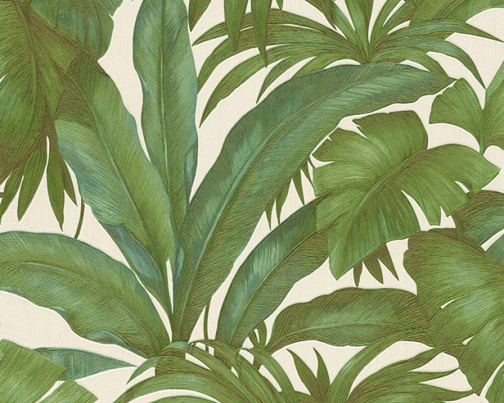 1000x800 Versace Home Wallpaper «Jungle, Beige, Green, Metallic» 962405