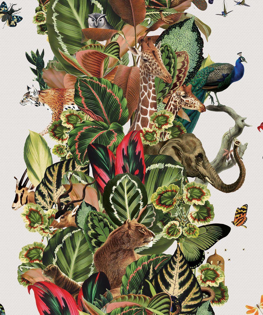 1100x1318 Viva Tropicana, (Two Rolls) Luxury Tropical Wallpaper