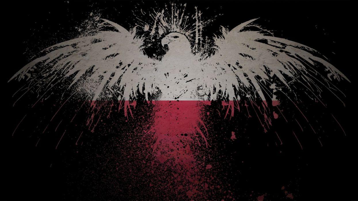 1244x700 Eagles Flags Polish Poland Artwork White Eagle Wallpaper Mexico Bird Flag HD Wallpaper