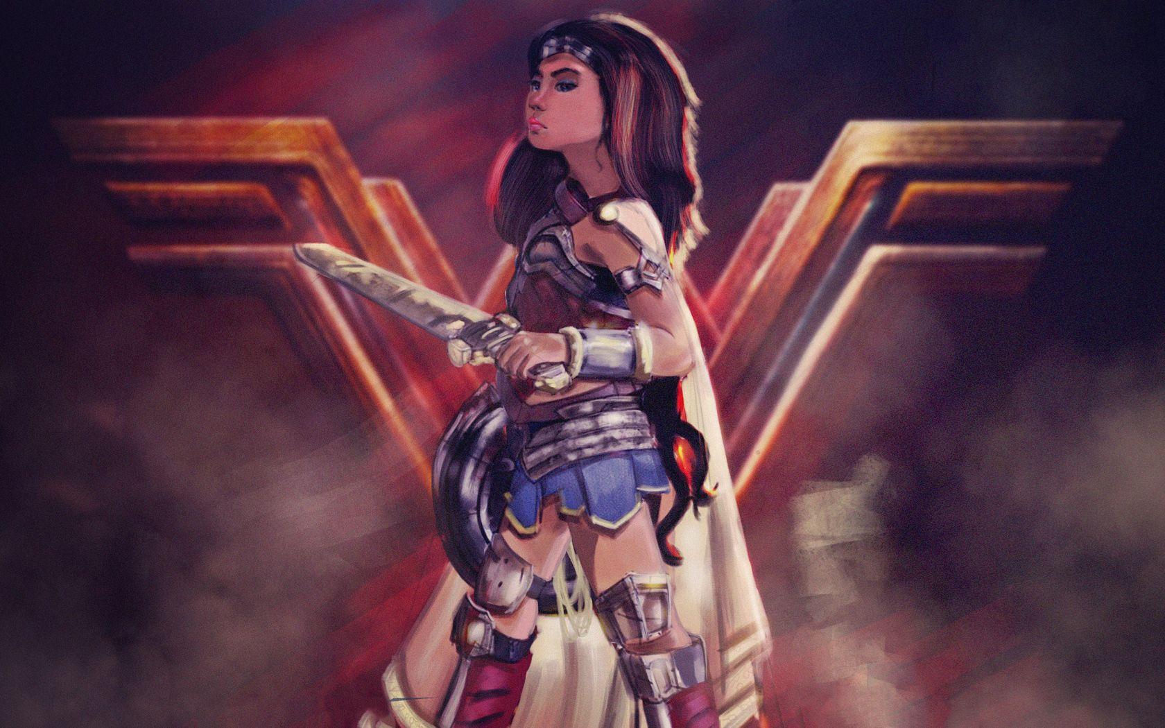1680x1050 Little Girl Wonder Woman 1680x1050 Resolution HD 4k Wallpaper, Image, Background, Photo and Picture