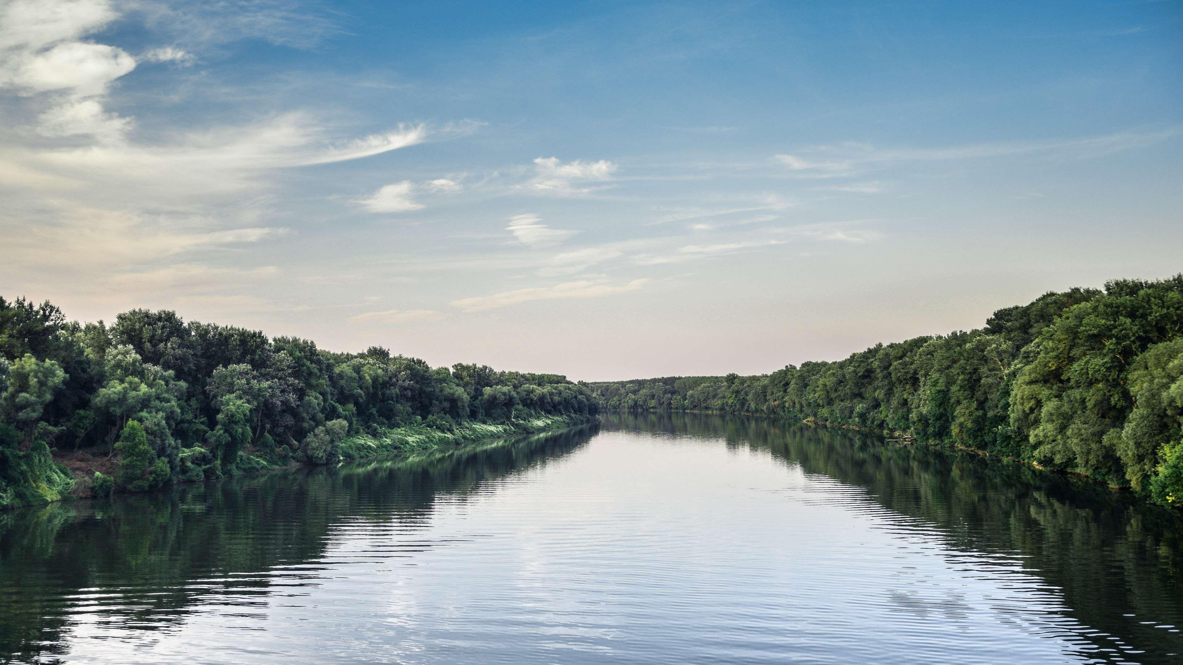 3840x2160 blue #calm #calm waters #clouds #cloudy sky #green #hungary #landscape #light #mirroring #mothernature #nature #nature photography #nature wallpaper #river #ri