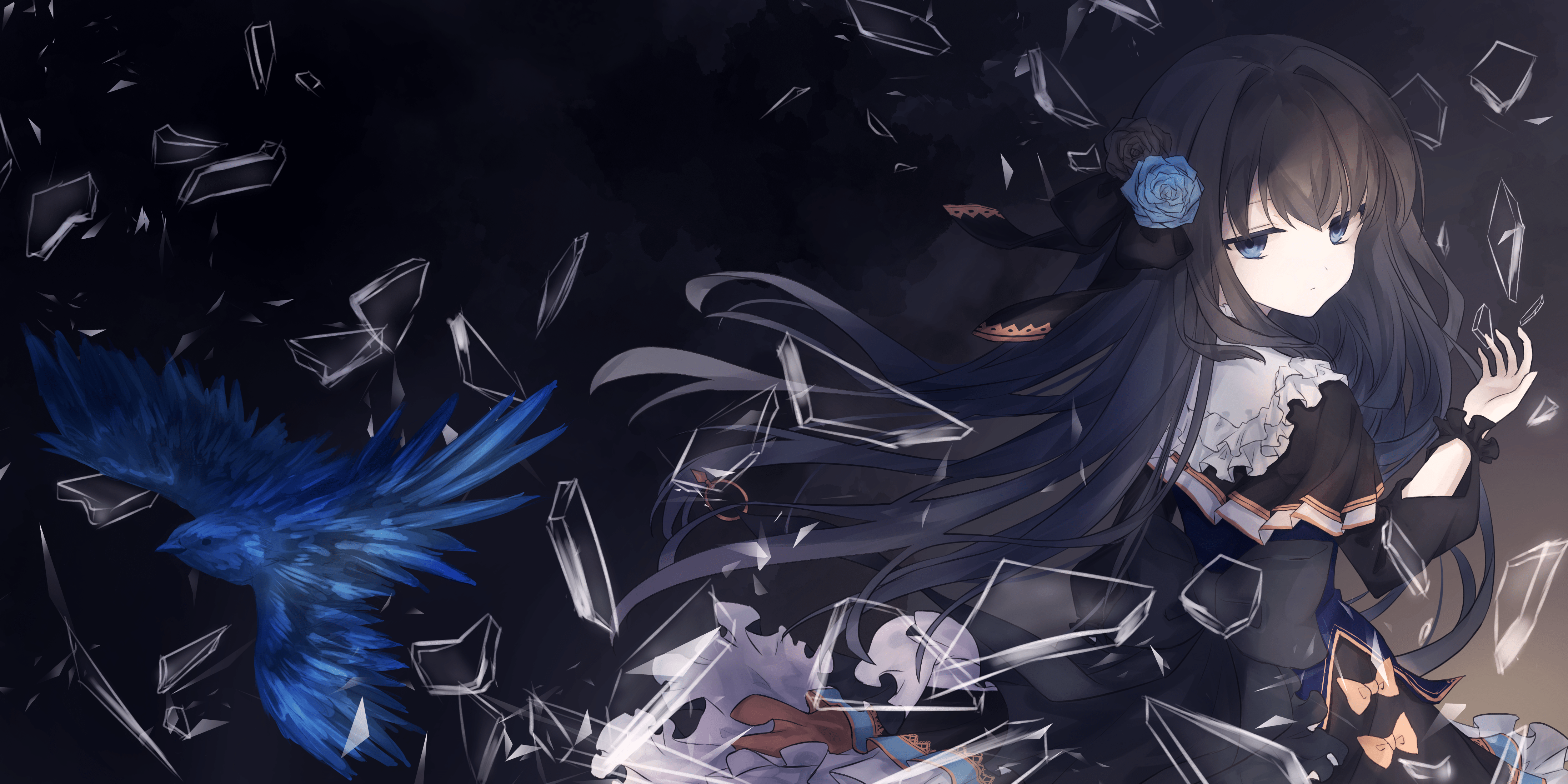 4391x2195 animal arcaea bird lesyef103 tairitsu (arcaea). konachan.com.com Anime Wallpaper