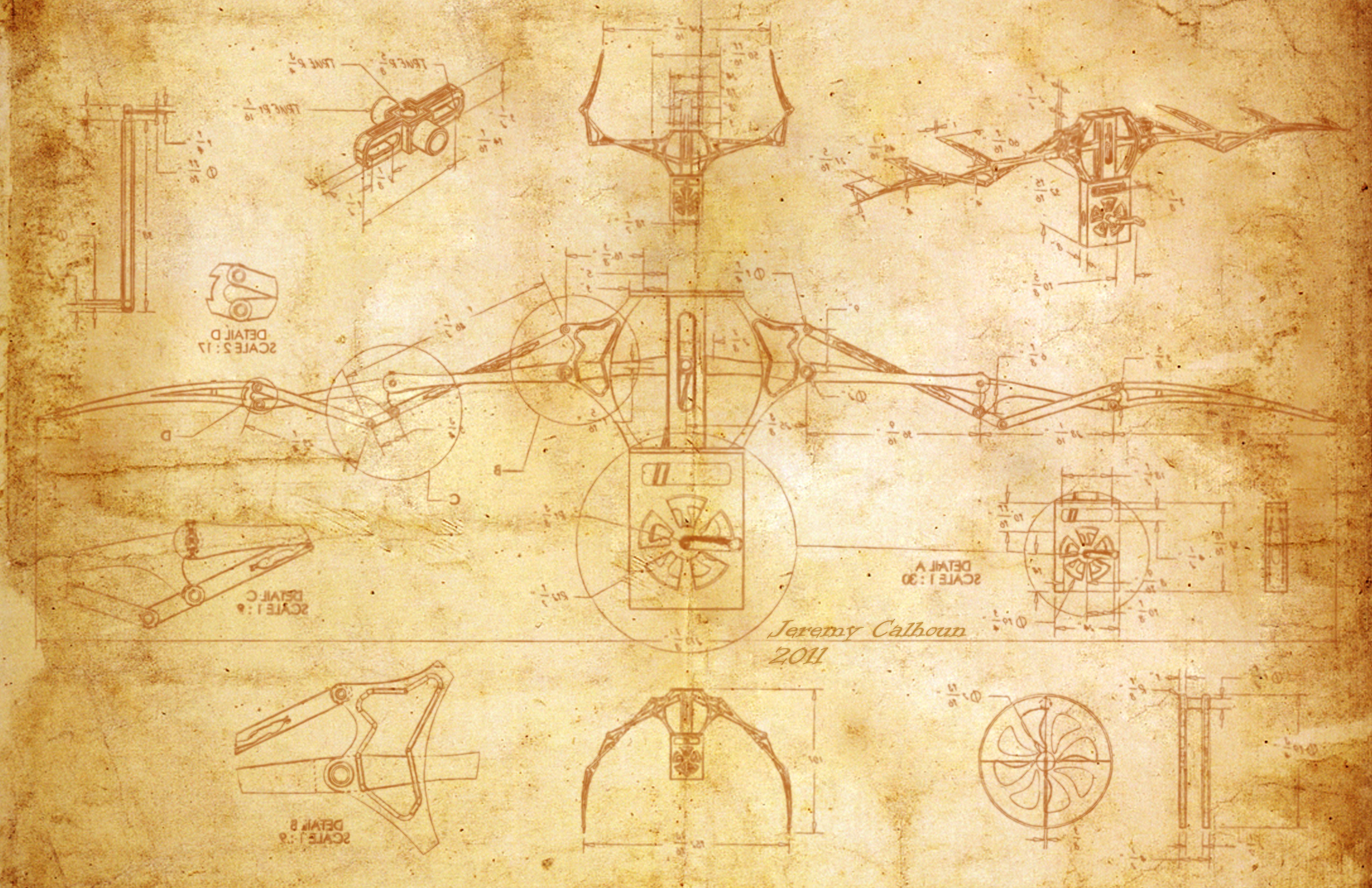 Leonardo Da Vinci Drawings Wallpaper
