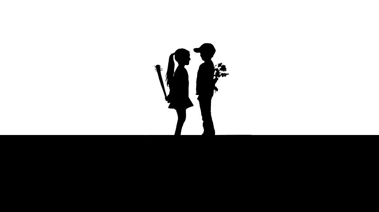 1217x680 Px Love Silhouette Desktop Wallpaper HD Wallpaper