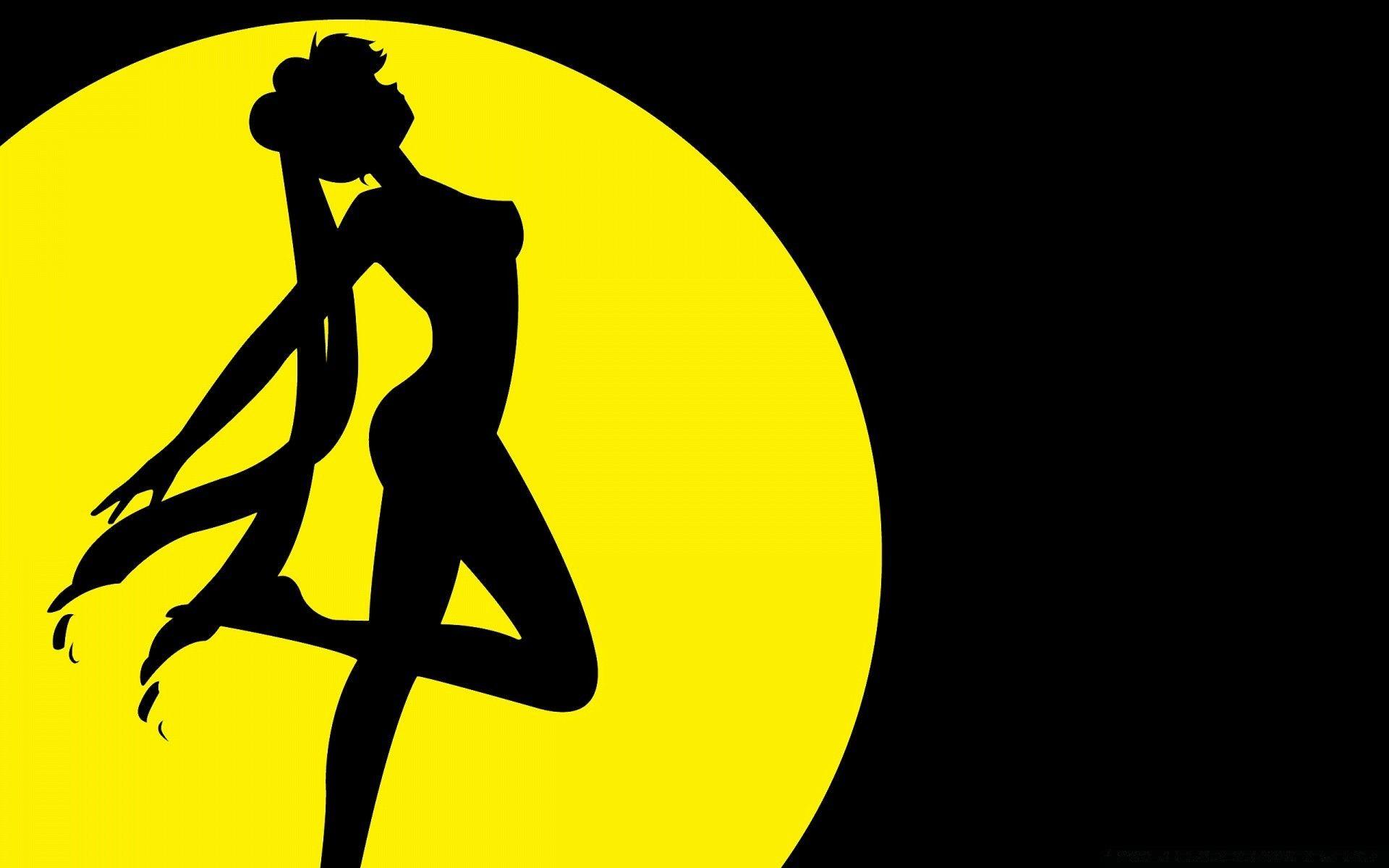 1920x1200 Sailor Moon Silhouette