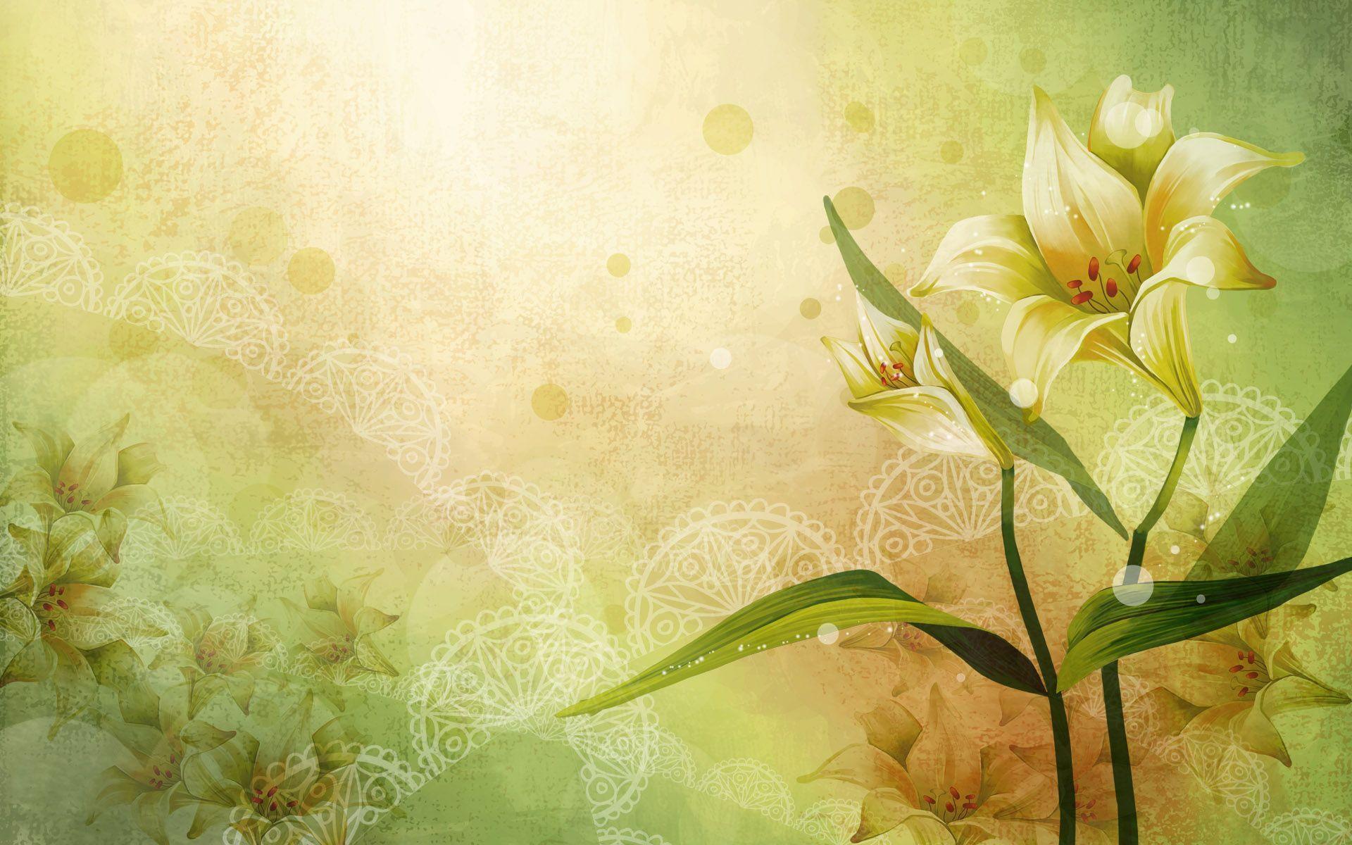 1920x1200 Vector Art. Flower background wallpaper, Artistic wallpaper, Art wallpaper