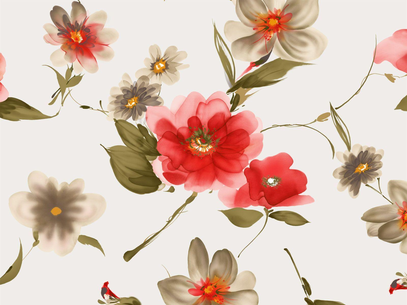 1600x1200 artistic_flower_pattern_and_painting_ 600×200 pixels. Flower iphone wallpaper, Watercolor flowers, Watercolor desktop wallpaper