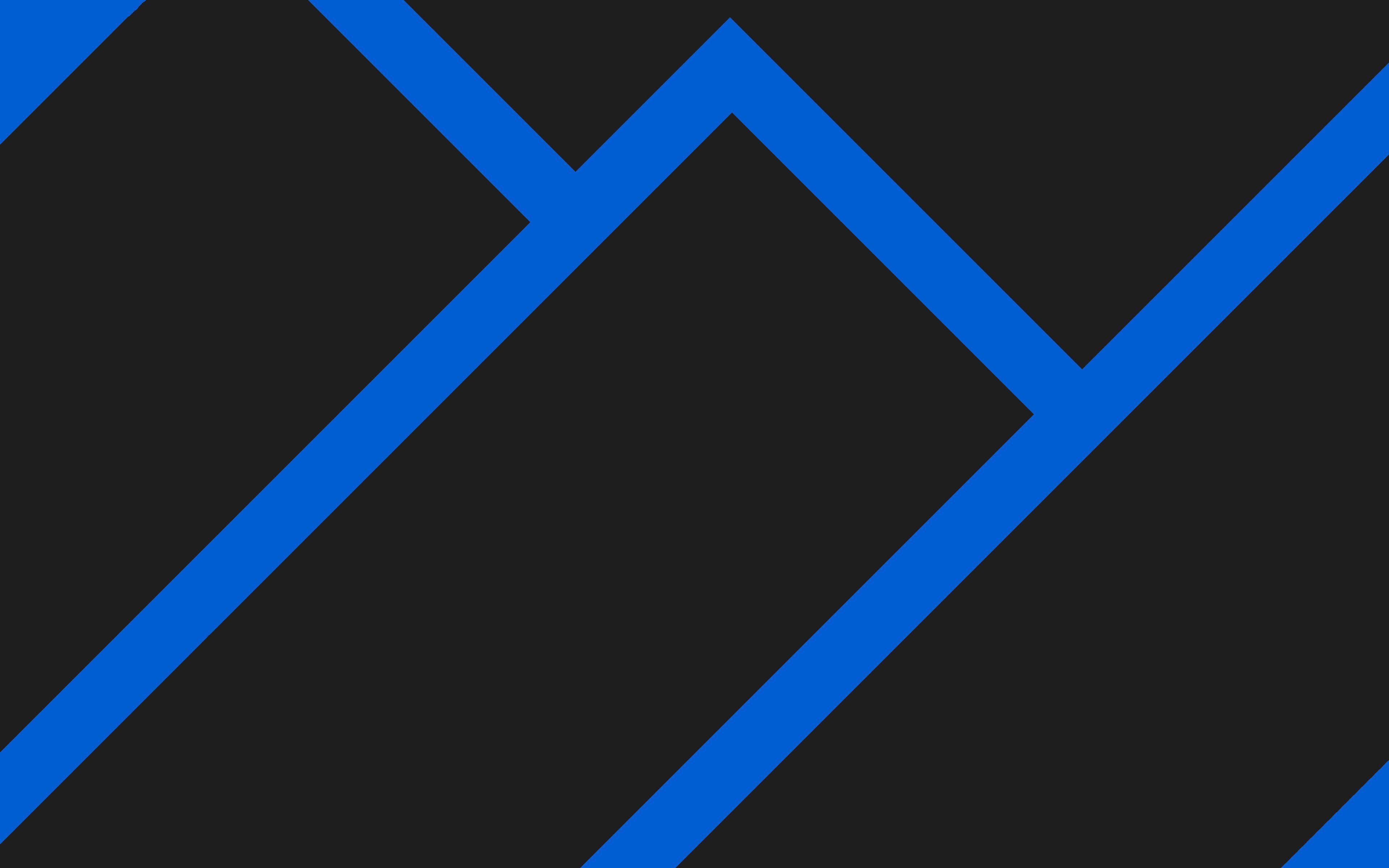3840x2400 Download wallpaper 4k, material design, blue and black, lollipop, abstract mountains, geometric shapes, geometry, creative, blue arrows, black background, abstract art for desktop with resolution 3840x2400. High Quality HD picture wallpaper
