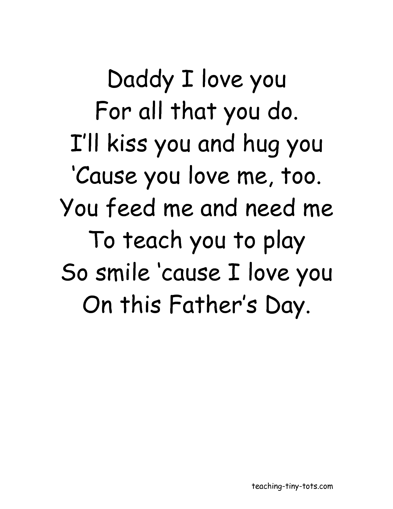 1275x1650 I Love Daddy Quotes. QuotesGram