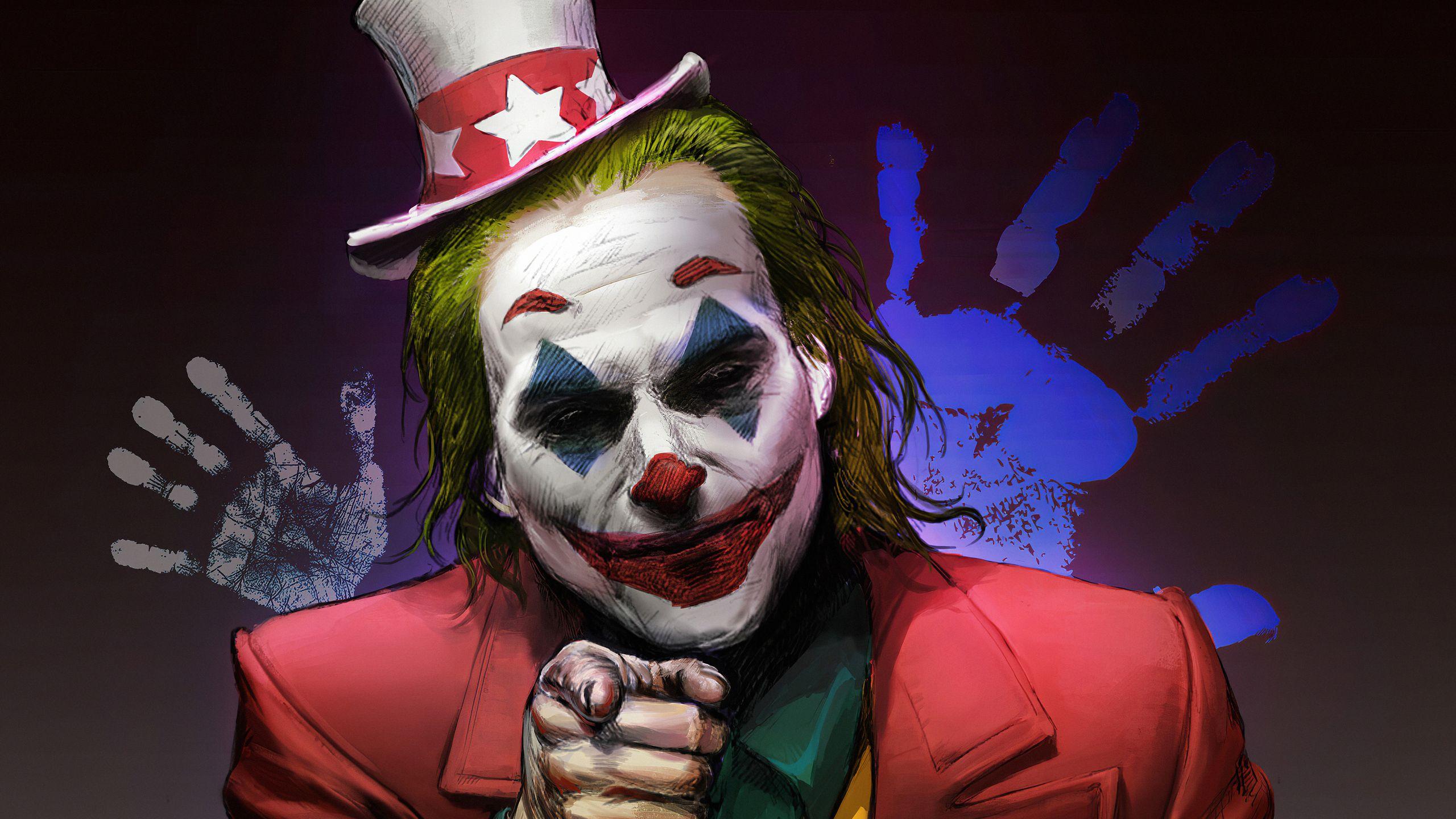2560x1440 Joker Clown Face 1440P Resolution HD 4k Wallpaper, Image, Background, Photo and Picture