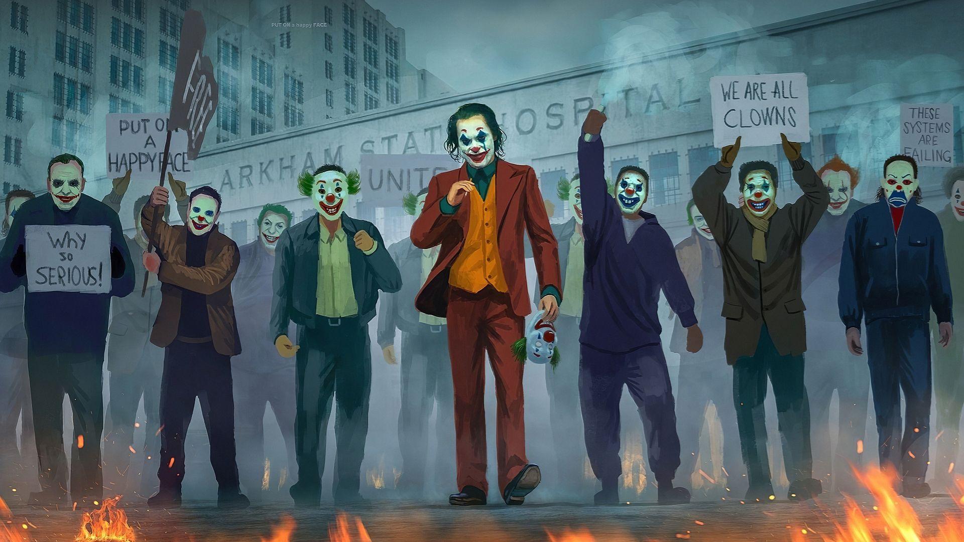 1920x1080 Joker We Are All Clowns 1080P Laptop Full HD Wallpaper, HD Movies 4K Wallpaper, Image, Photo and Background