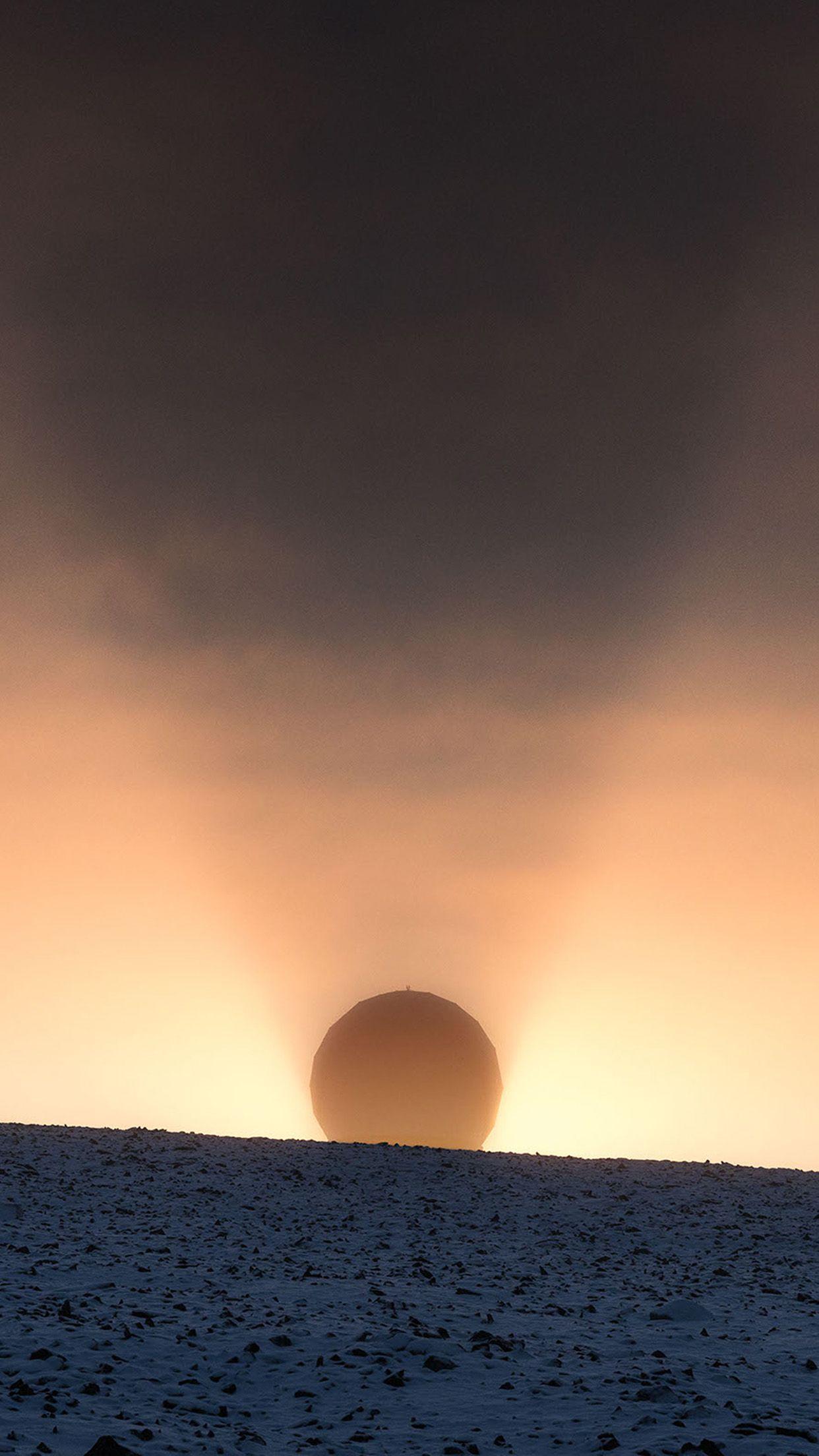 1242x2208 Sunset Exotic Art Wallpaper