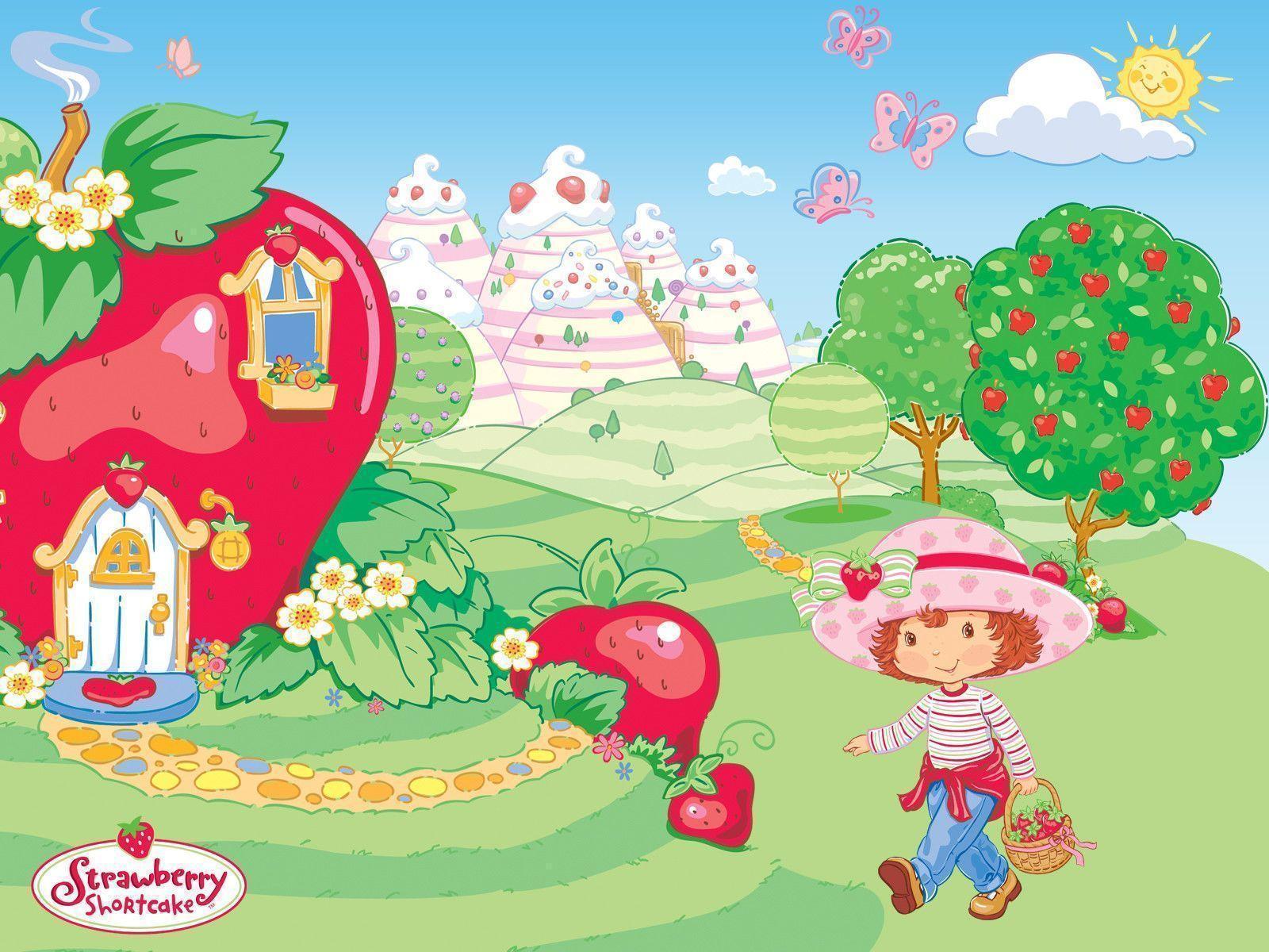 1600x1200 Strawberry Shortcake Background
