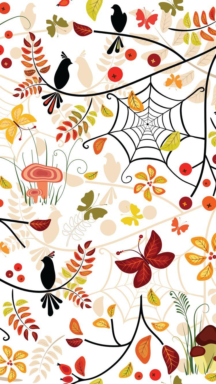 750x1334 Autumn Floral iPhone Wallpaper HD